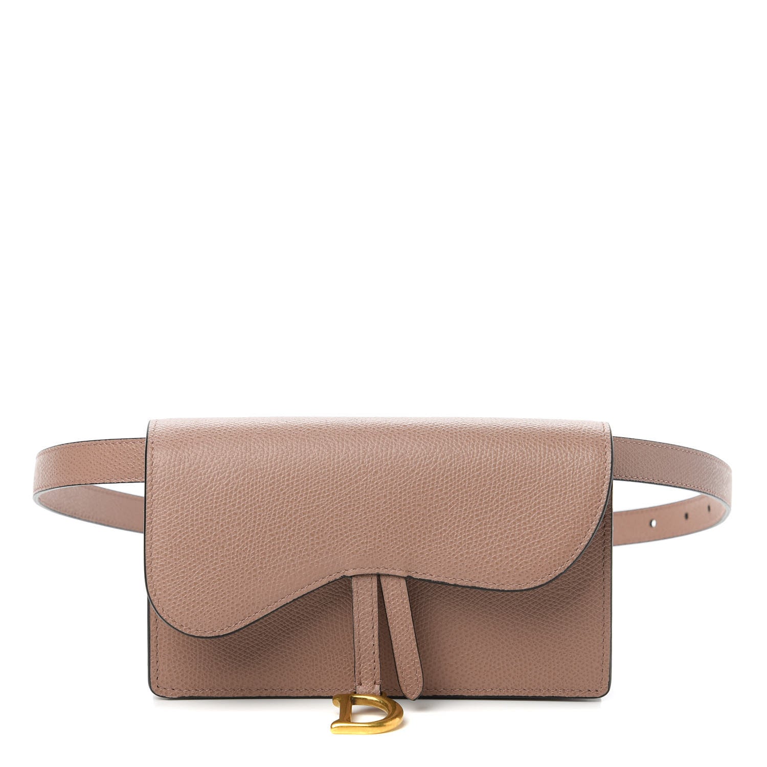 Christian Dior Grained Calfskin Saddle Clutch Fard 1 of 10