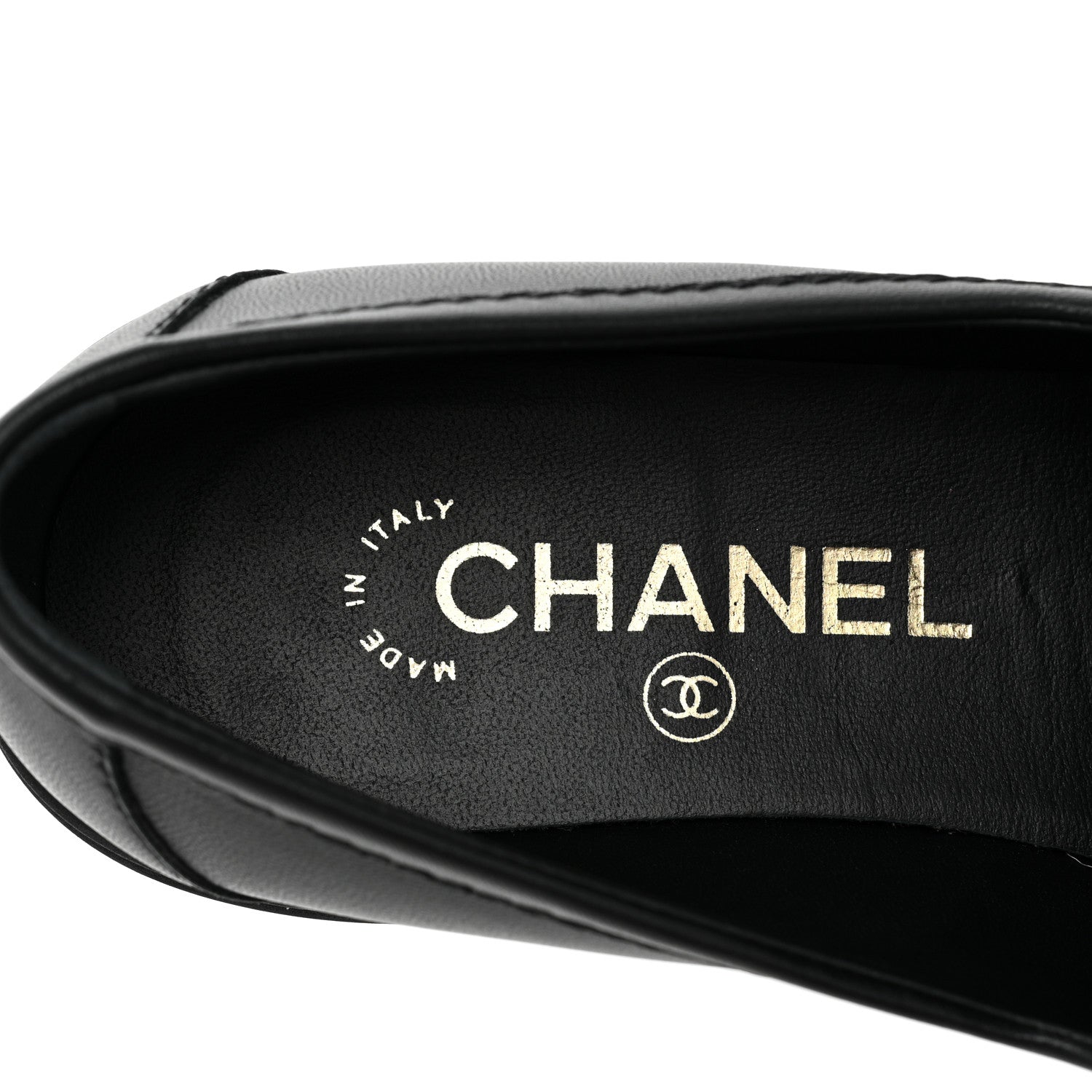 Chanel Lambskin Quilted CC Turnlock Loafers 37 Black 7 of 10