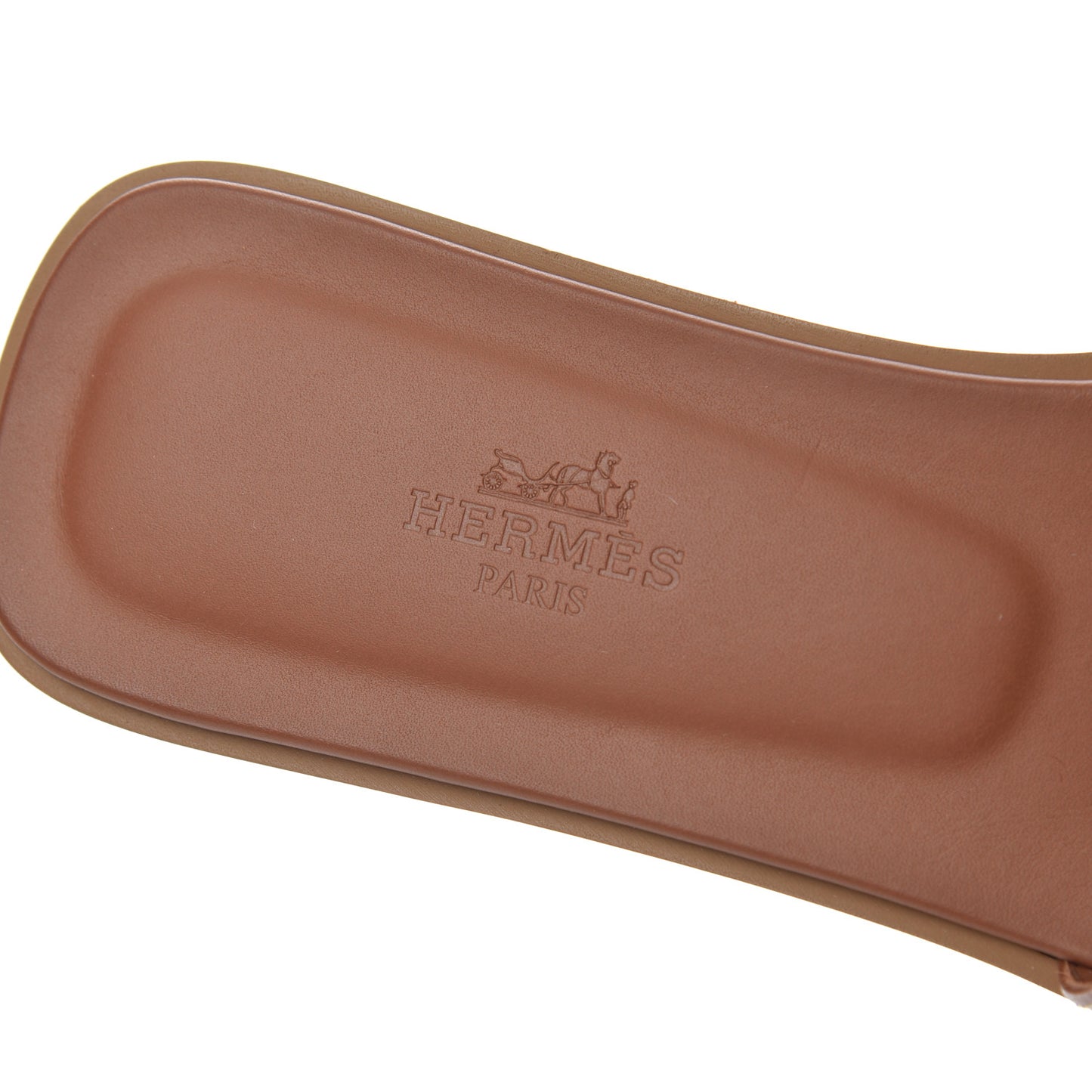 Box Calfskin Oran Sandals 37.5 Gold