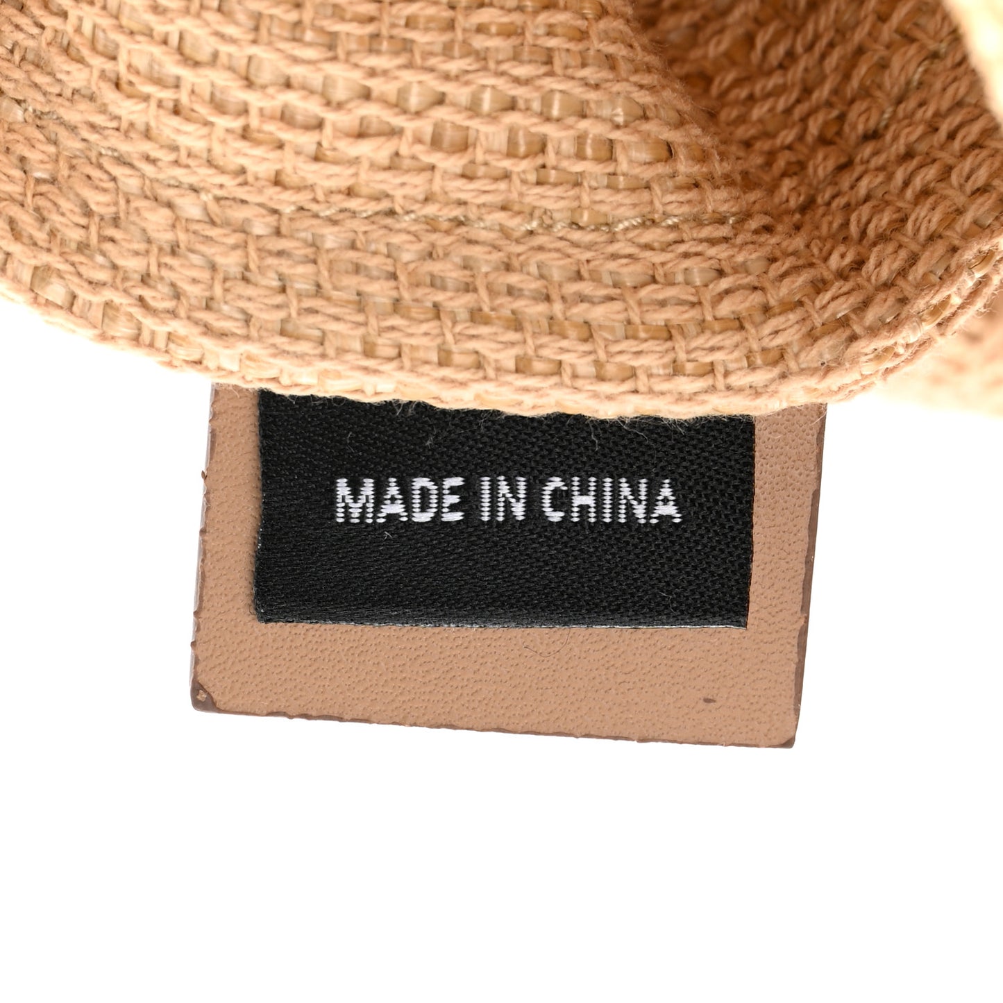 Raffia Logo Tote Naturale