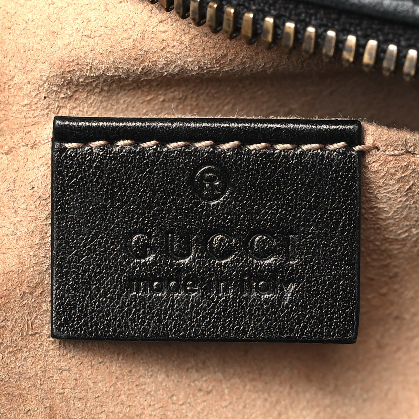 Calfskin Matelasse Small GG Marmont Chain Shoulder Bag Black
