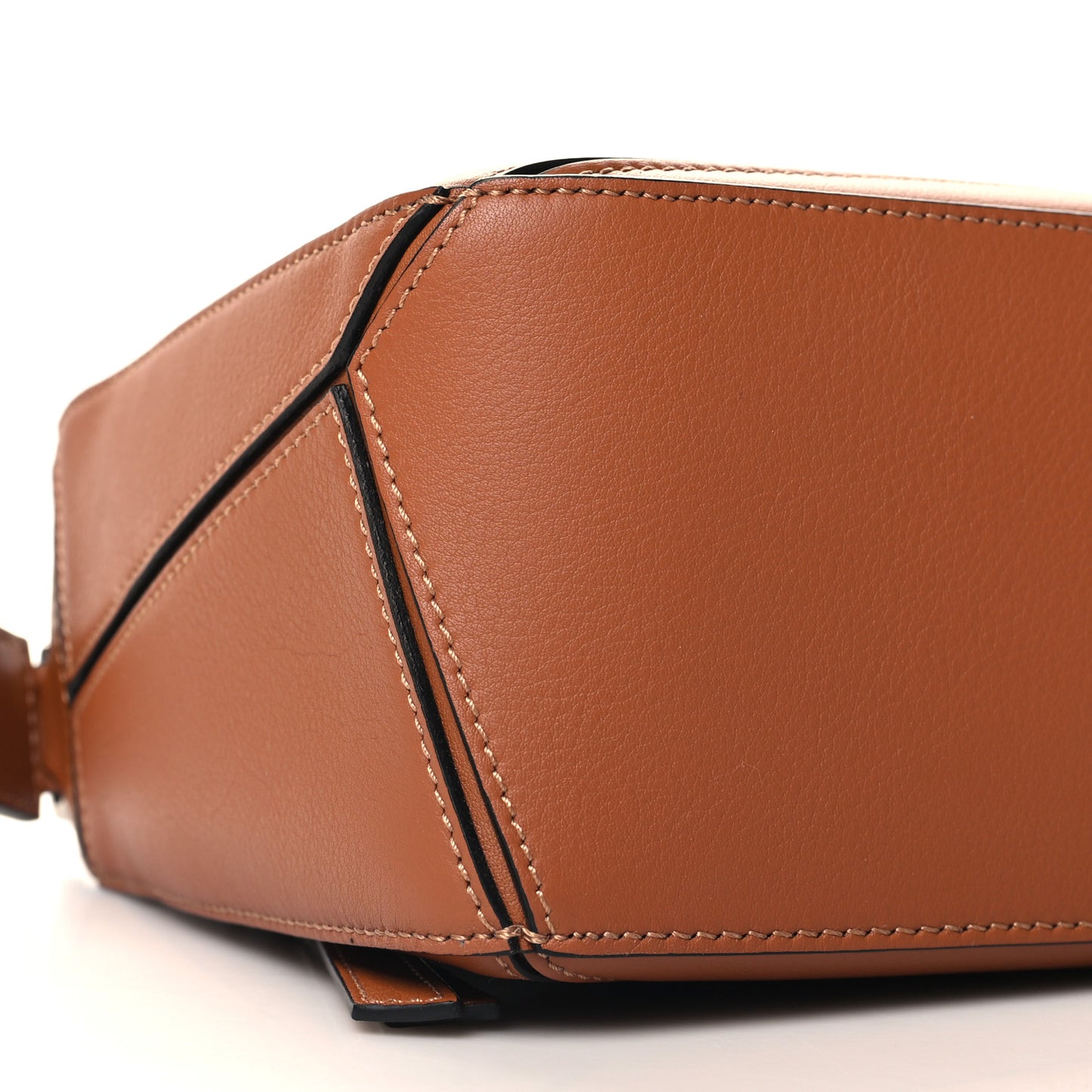 Calfskin Medium Puzzle Bag Tan