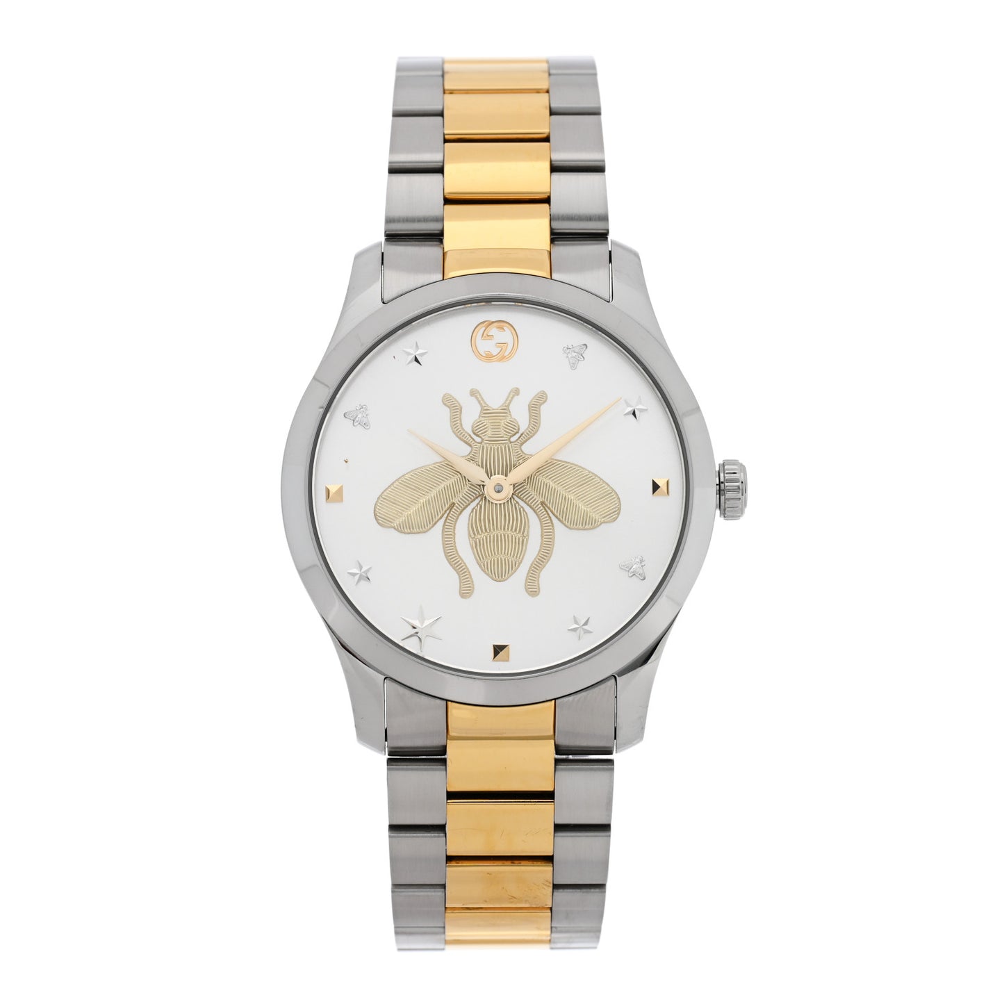 Stainless Steel 38mm G-Timeless Two Tone Bee Quartz Watch