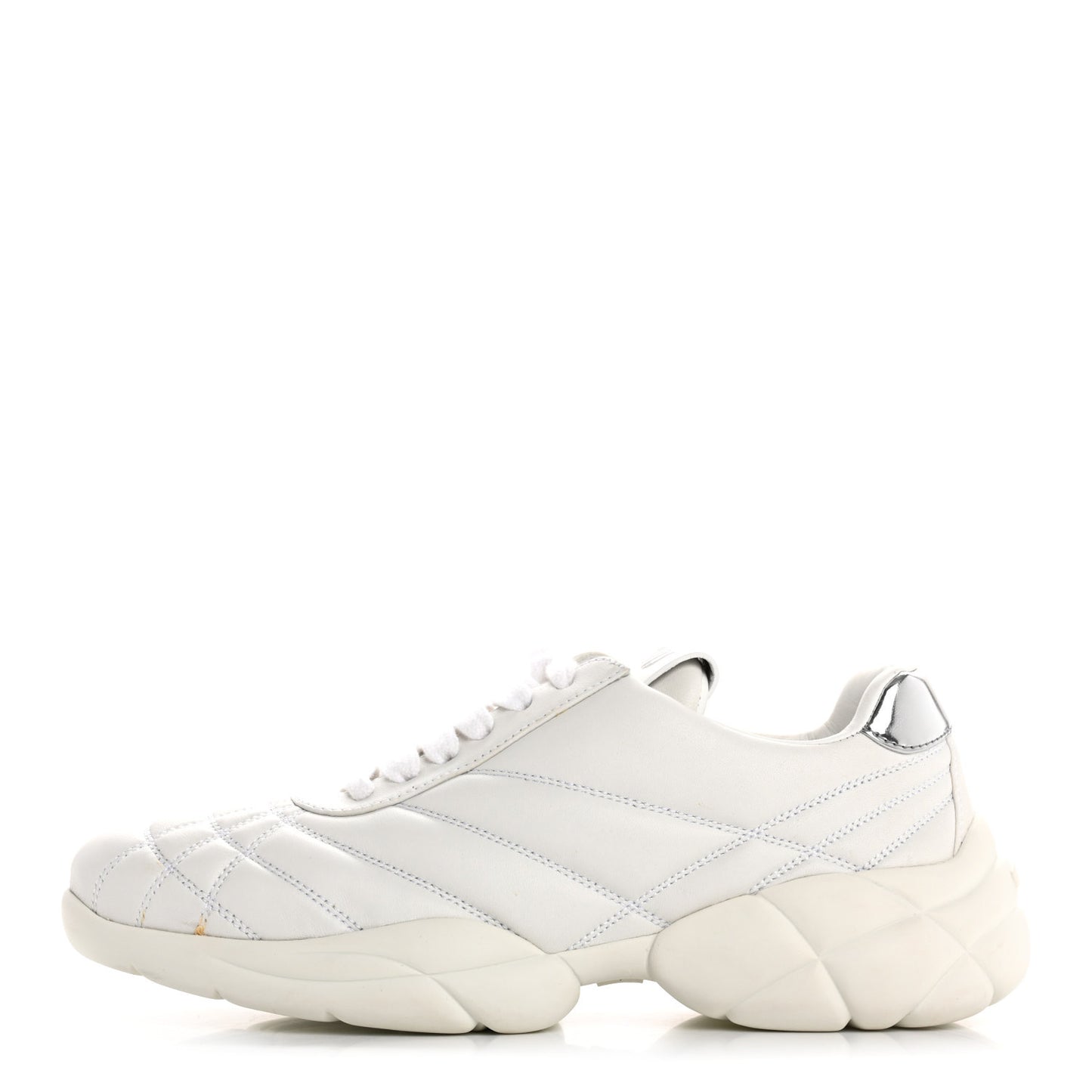 Nappa Quilted Sneakers 35 White