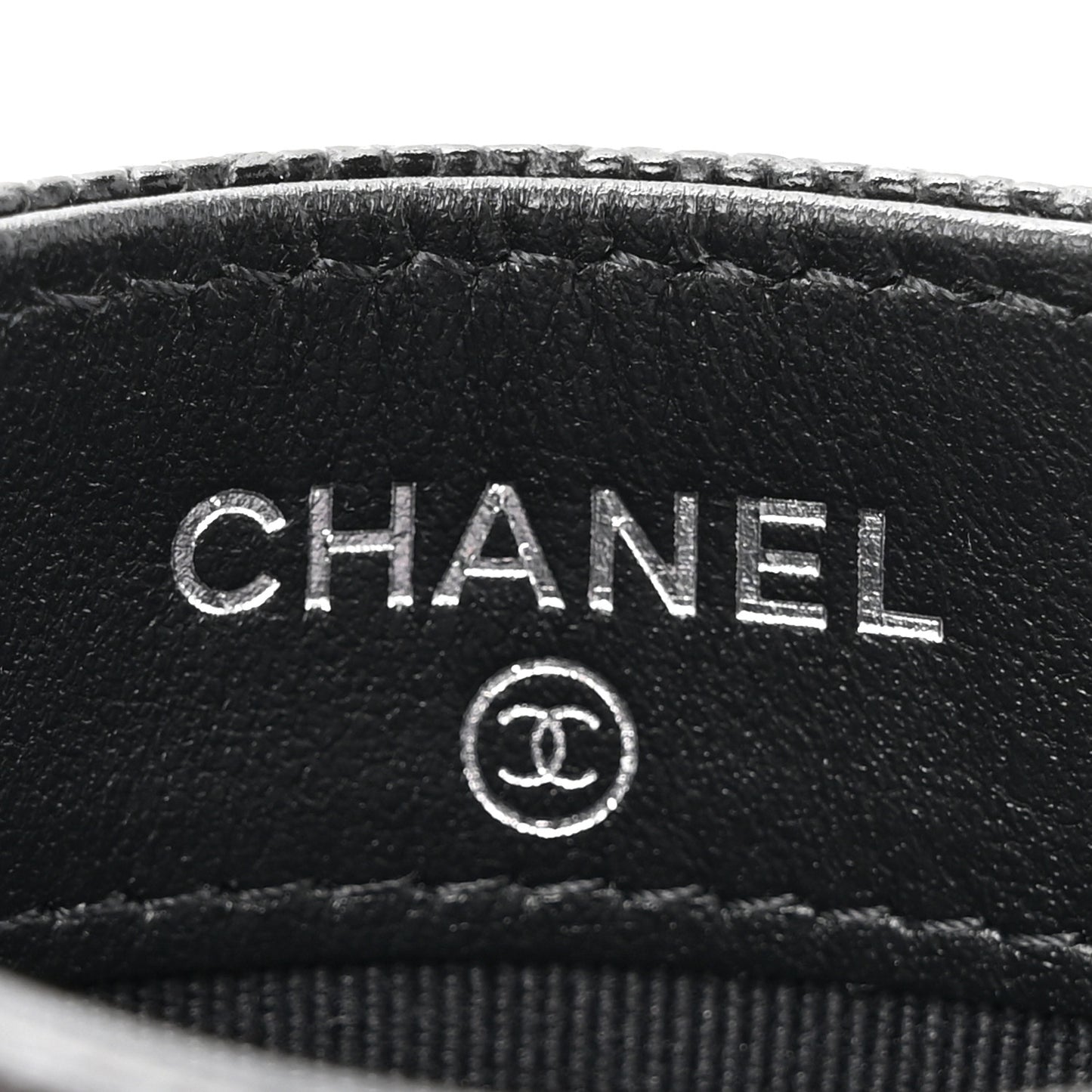 Caviar Quilted Chanel 19 Card Holder Black