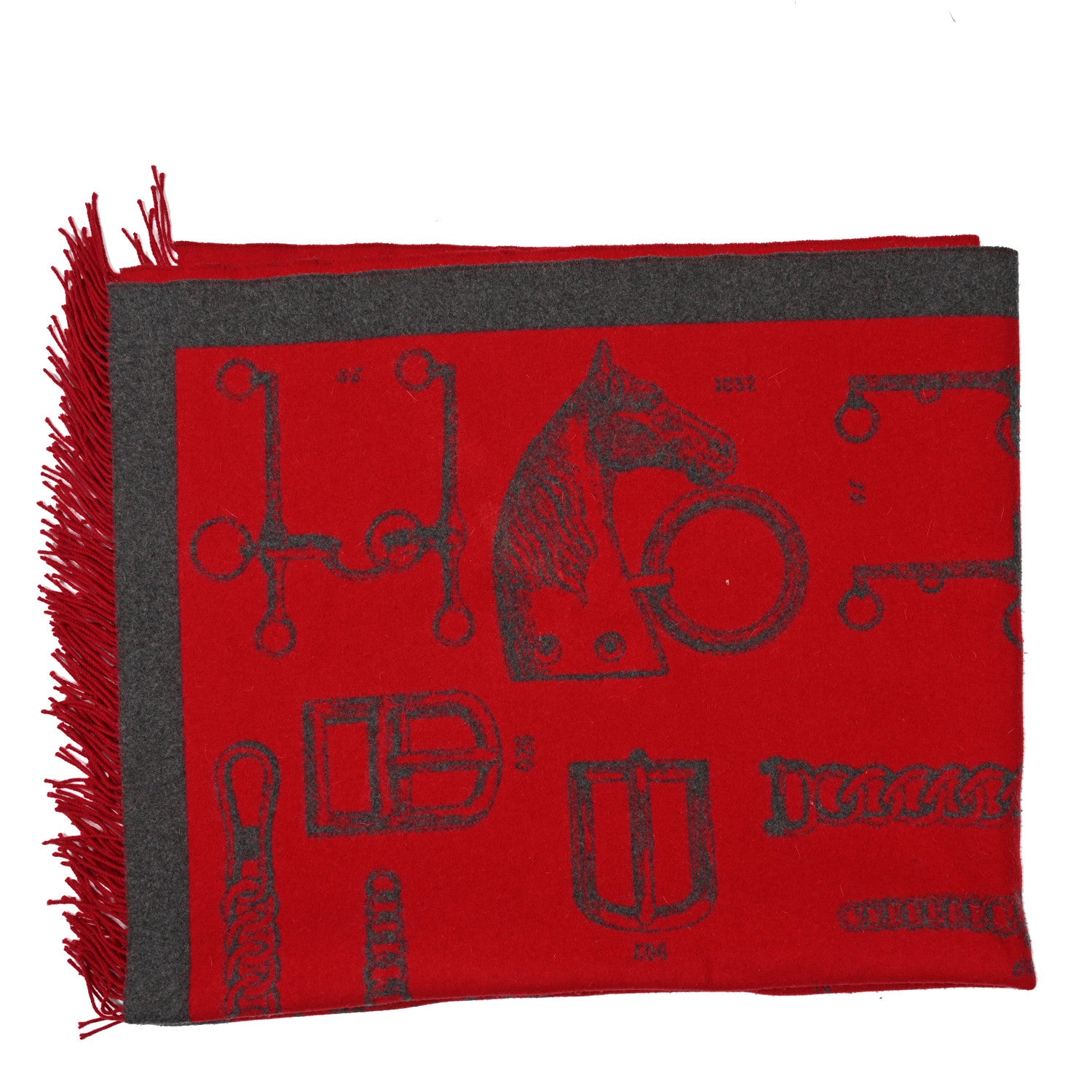 Hermes Cashmere Wool Blanket 3 of 5