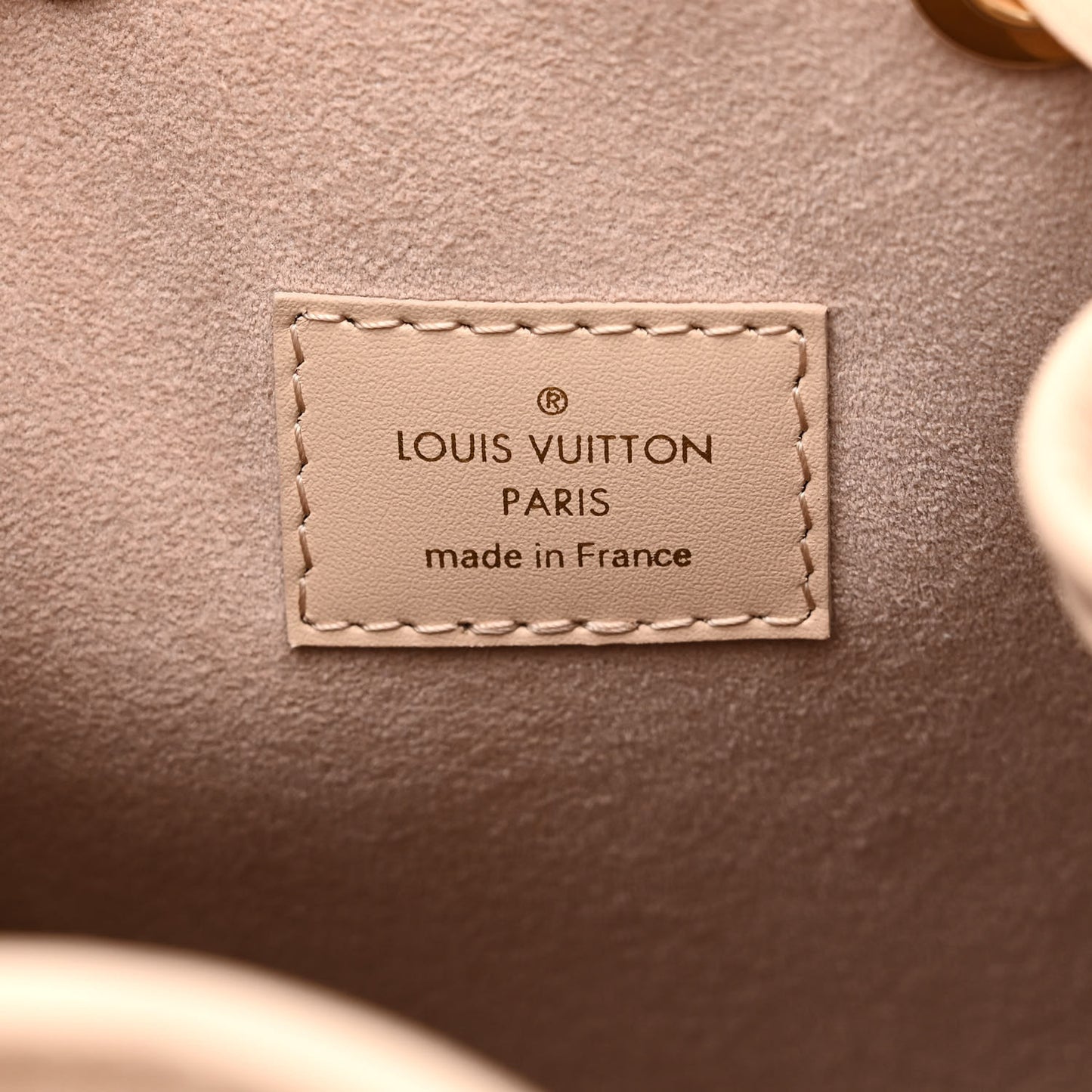 Calfskin Monogram Cutout Petit Noe Neutral