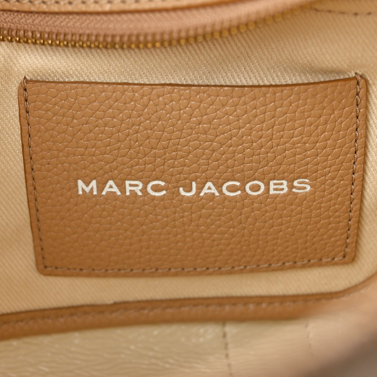 Grained Calfskin Mini The Tote Bag Camel