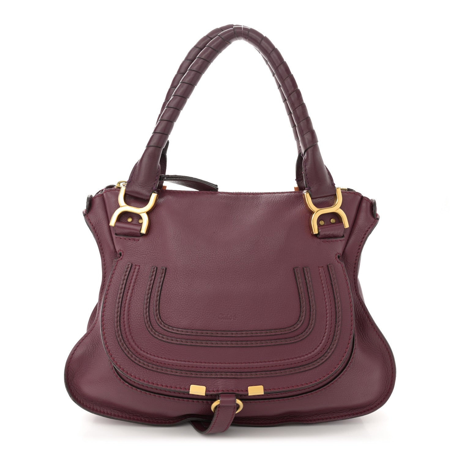 Chloe Calfskin Medium Marcie Satchel Wild Purple 1 of 16