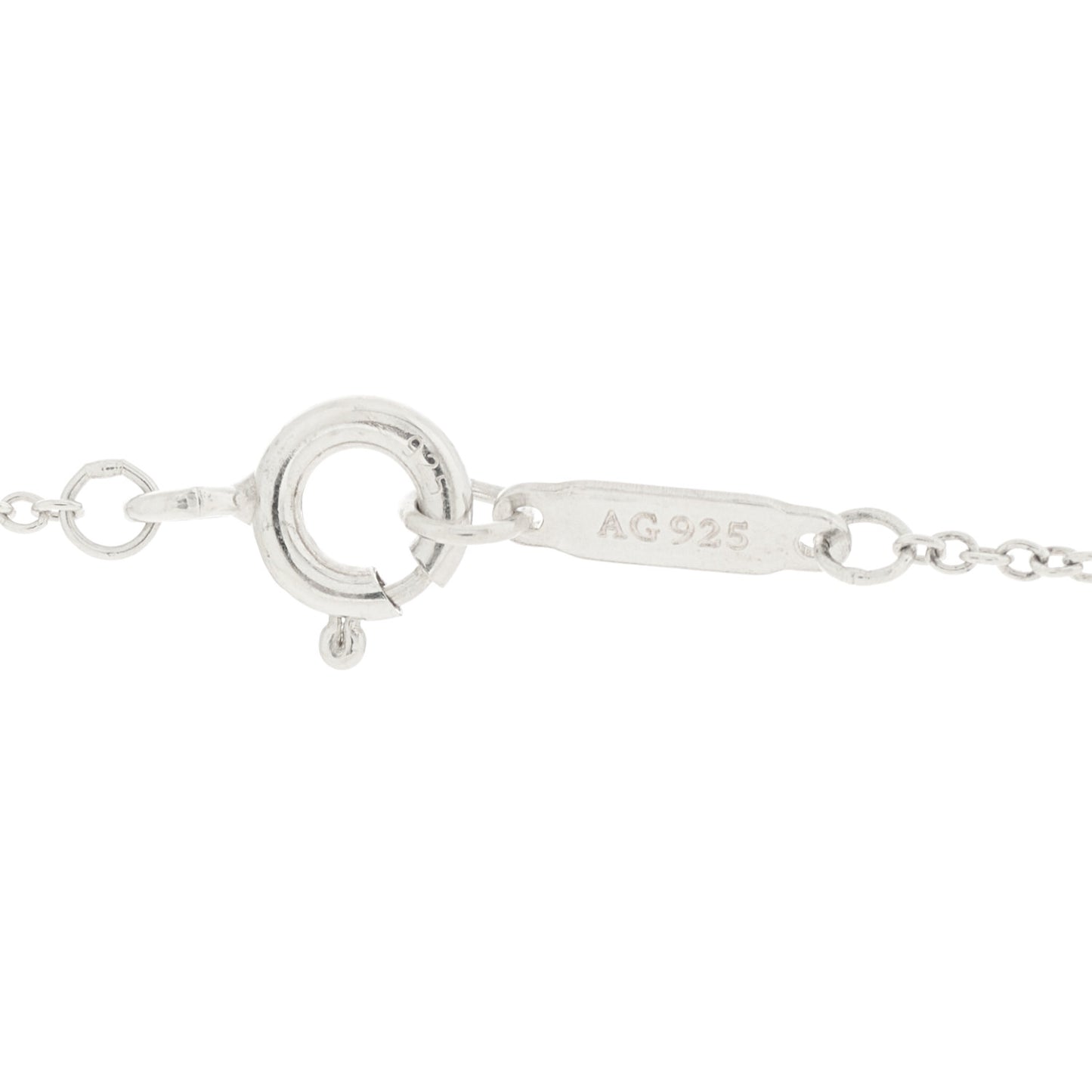Sterling Silver Rubedo Mini Return To Tiffany Double Heart Tag Pendant Necklace
