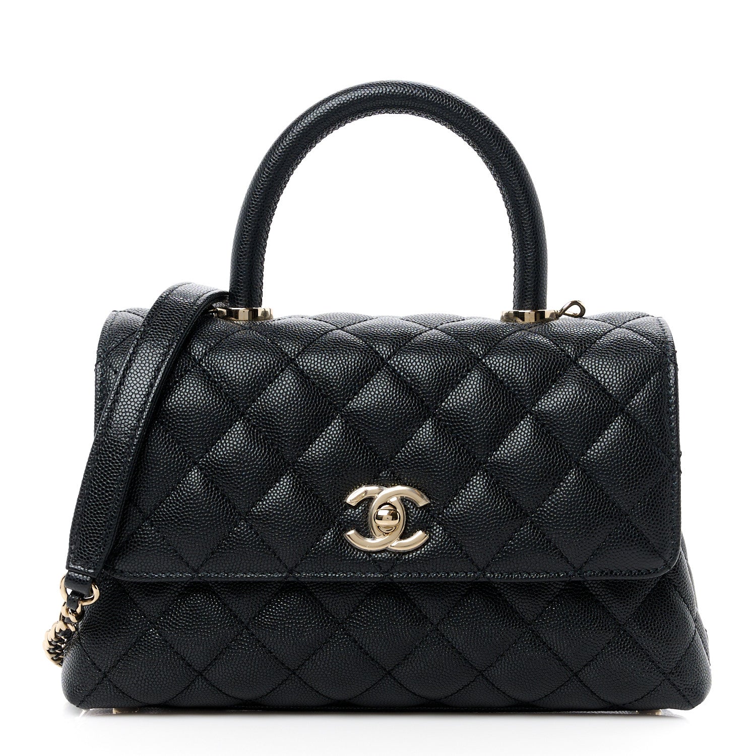 Chanel Caviar Quilted Mini Coco Handle Flap Black 1 of 12