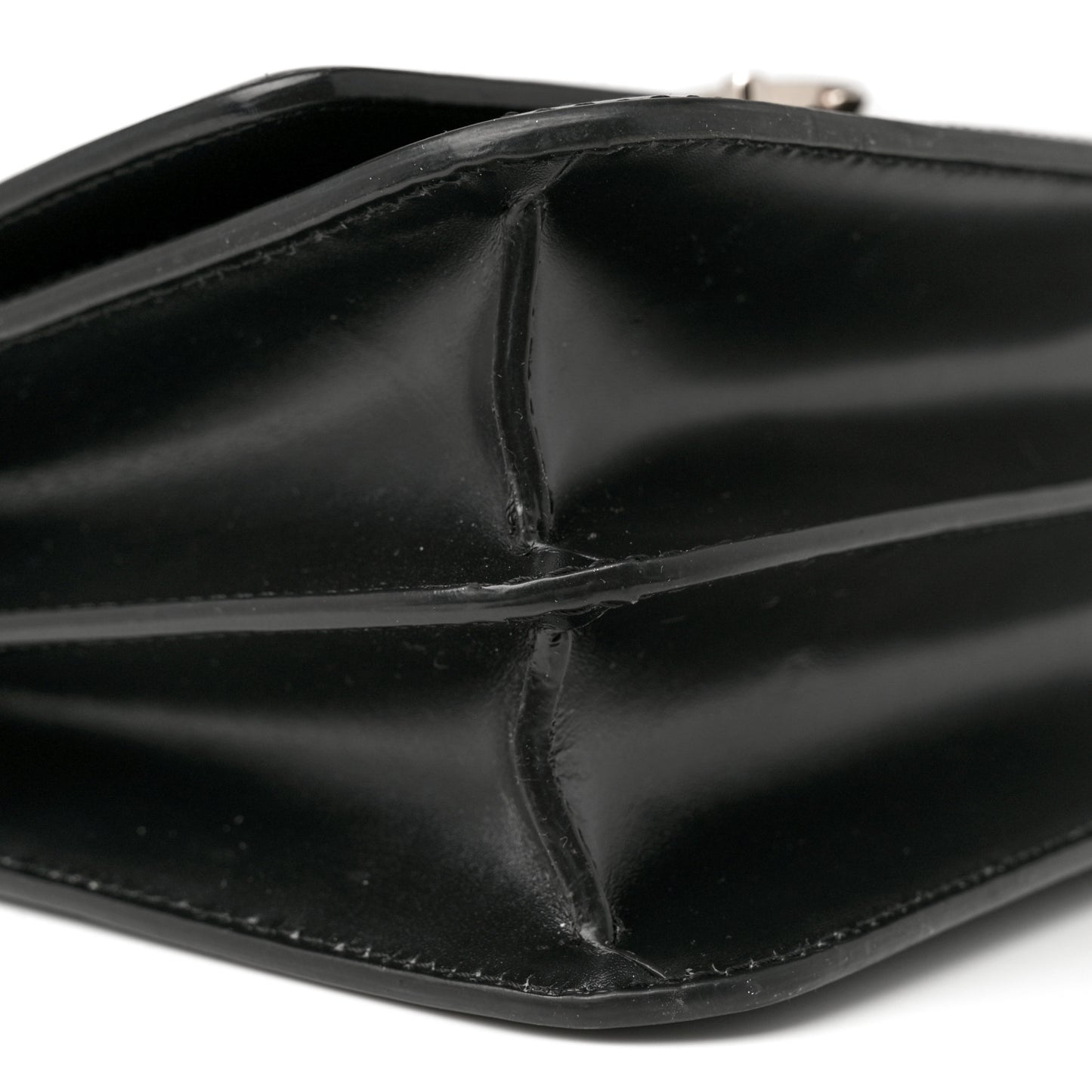 Calfskin Monogram Embossed Small TB Chain Bag Black