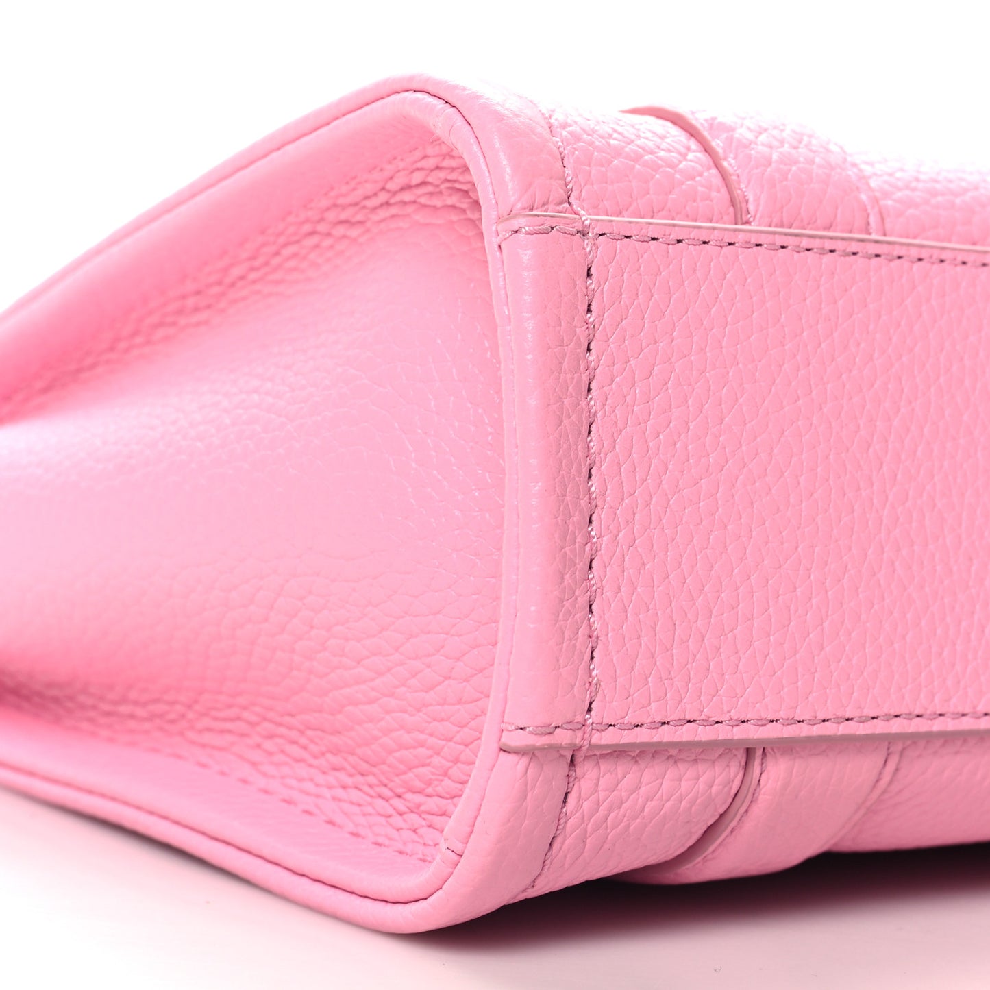 Grained Calfskin Micro The Tote Bag Fluro candy