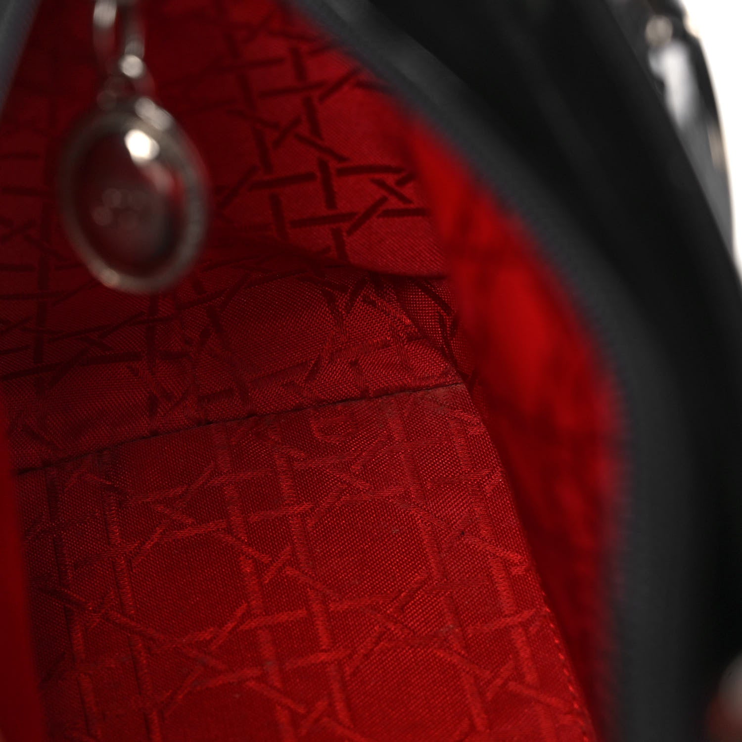 Christian Dior Glazed Calfskin Medium Lady Dior Black 17 of 18