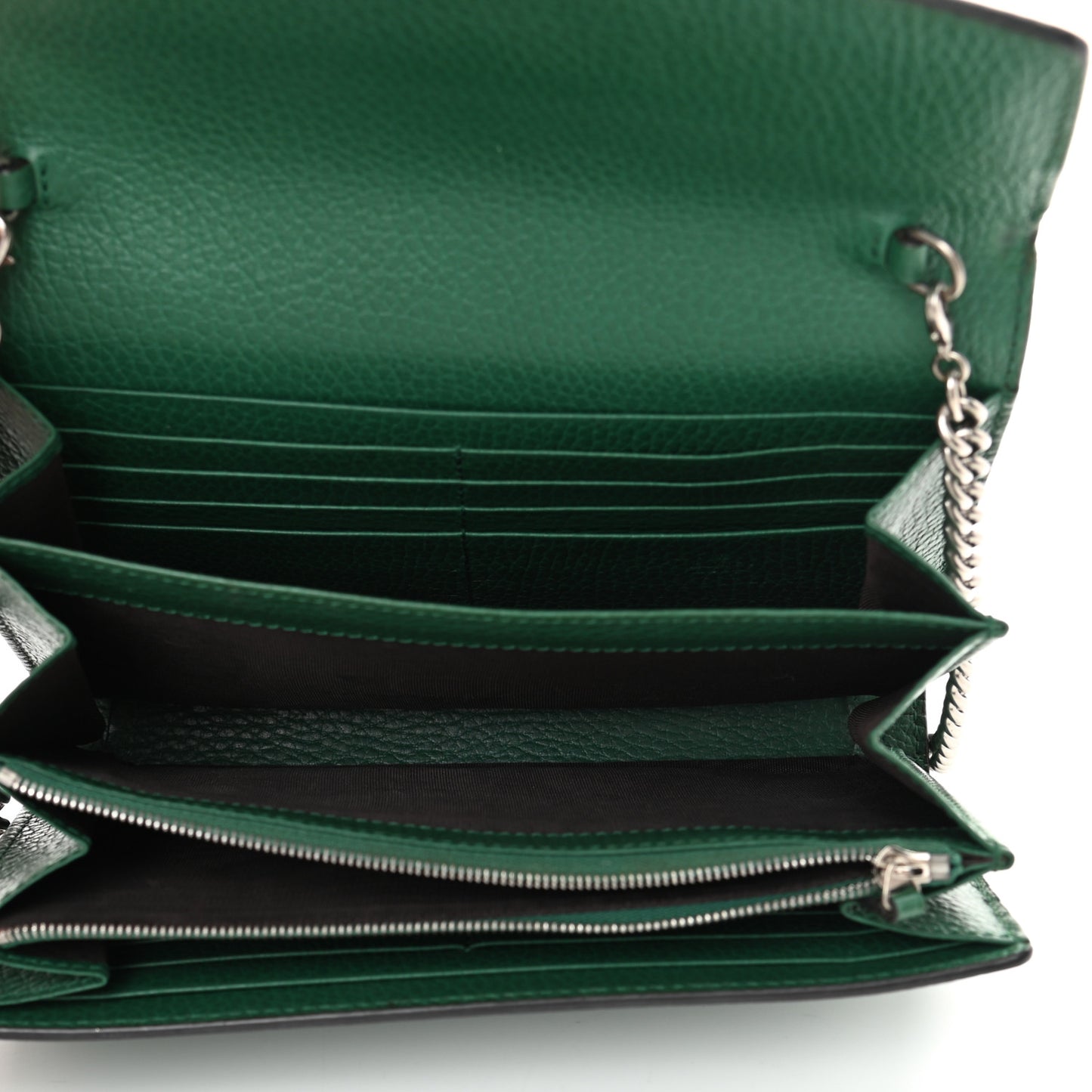 Calfskin Mini Dionysus Chain Wallet Emerald