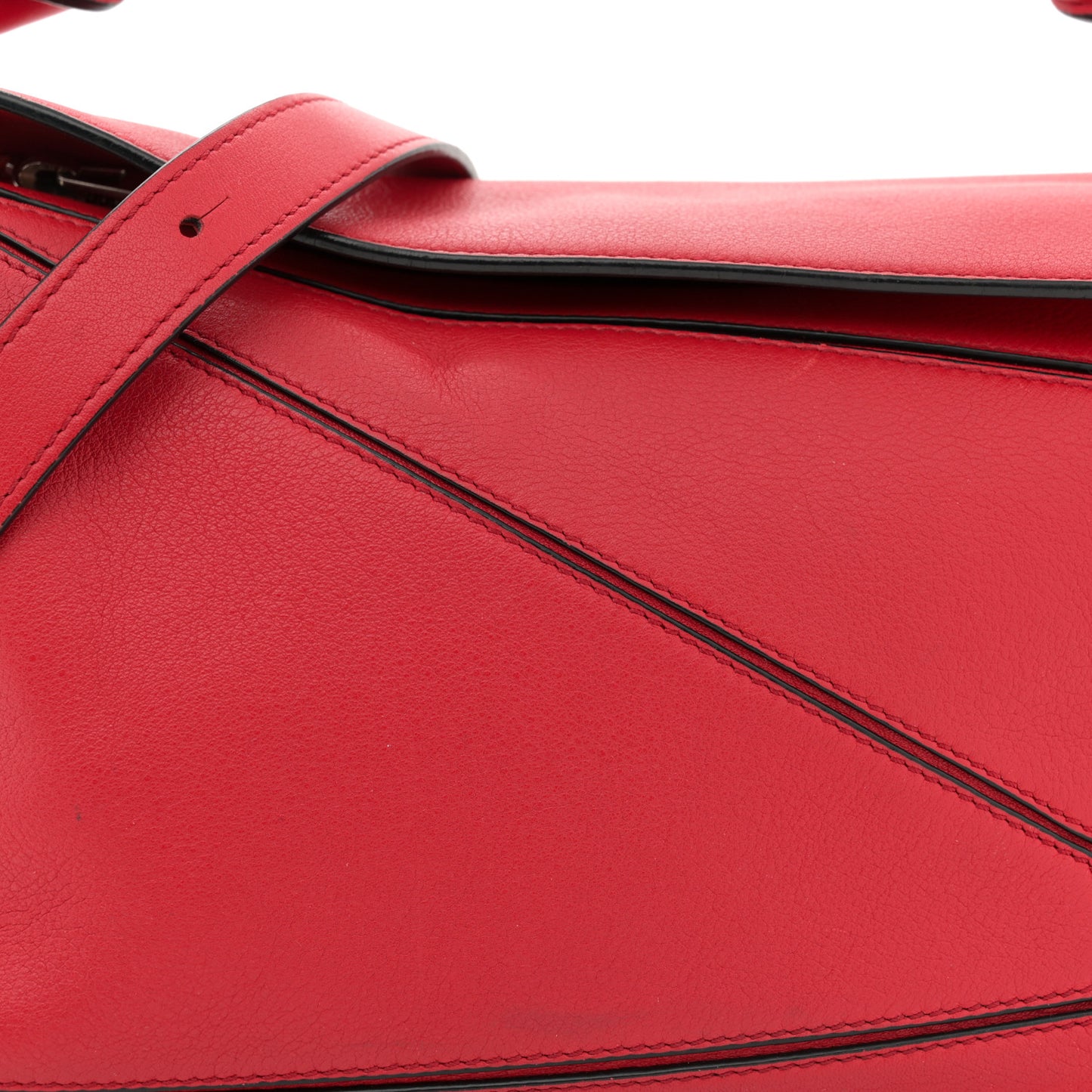 Calfskin Small Puzzle Bag Scarlet