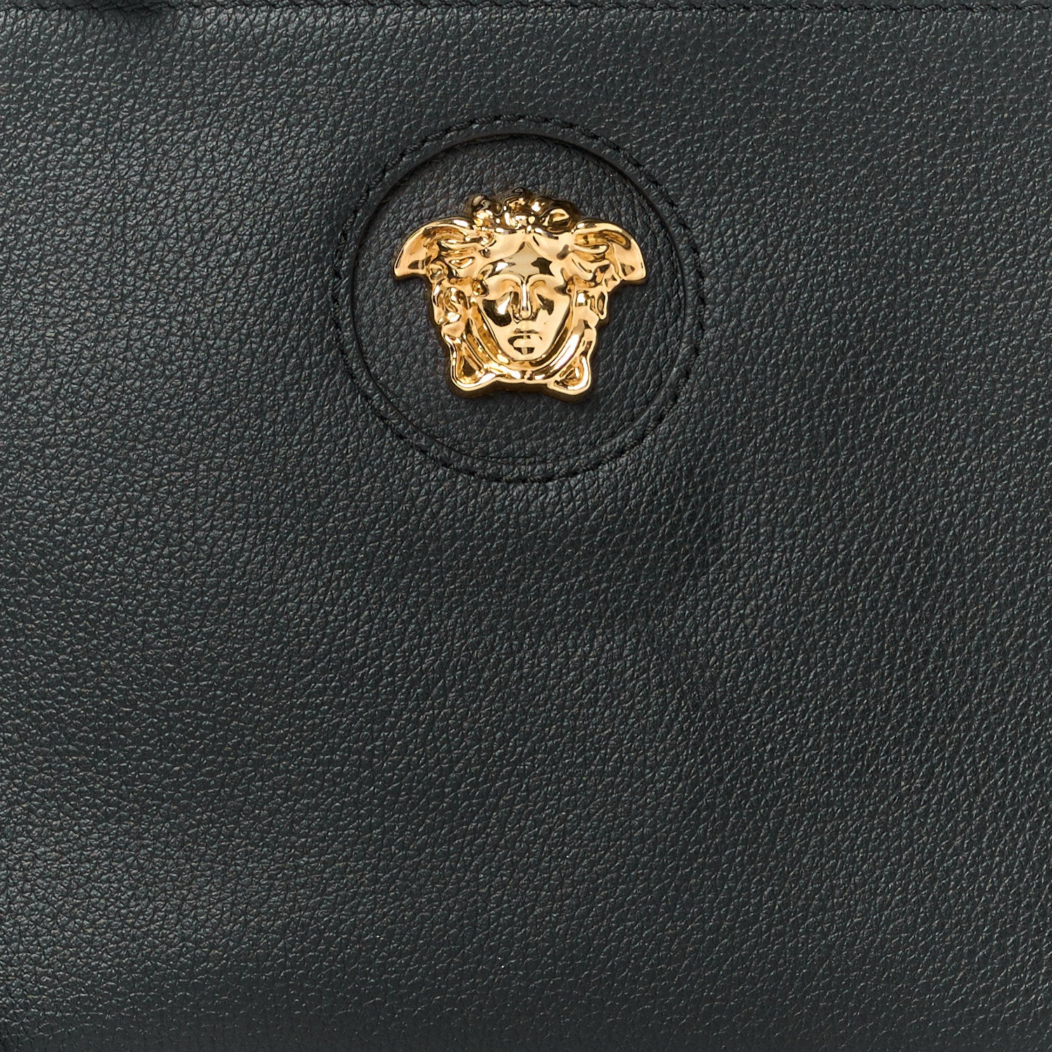 Versace Grained Calfskin La Medusa Pouch Black 8 of 8
