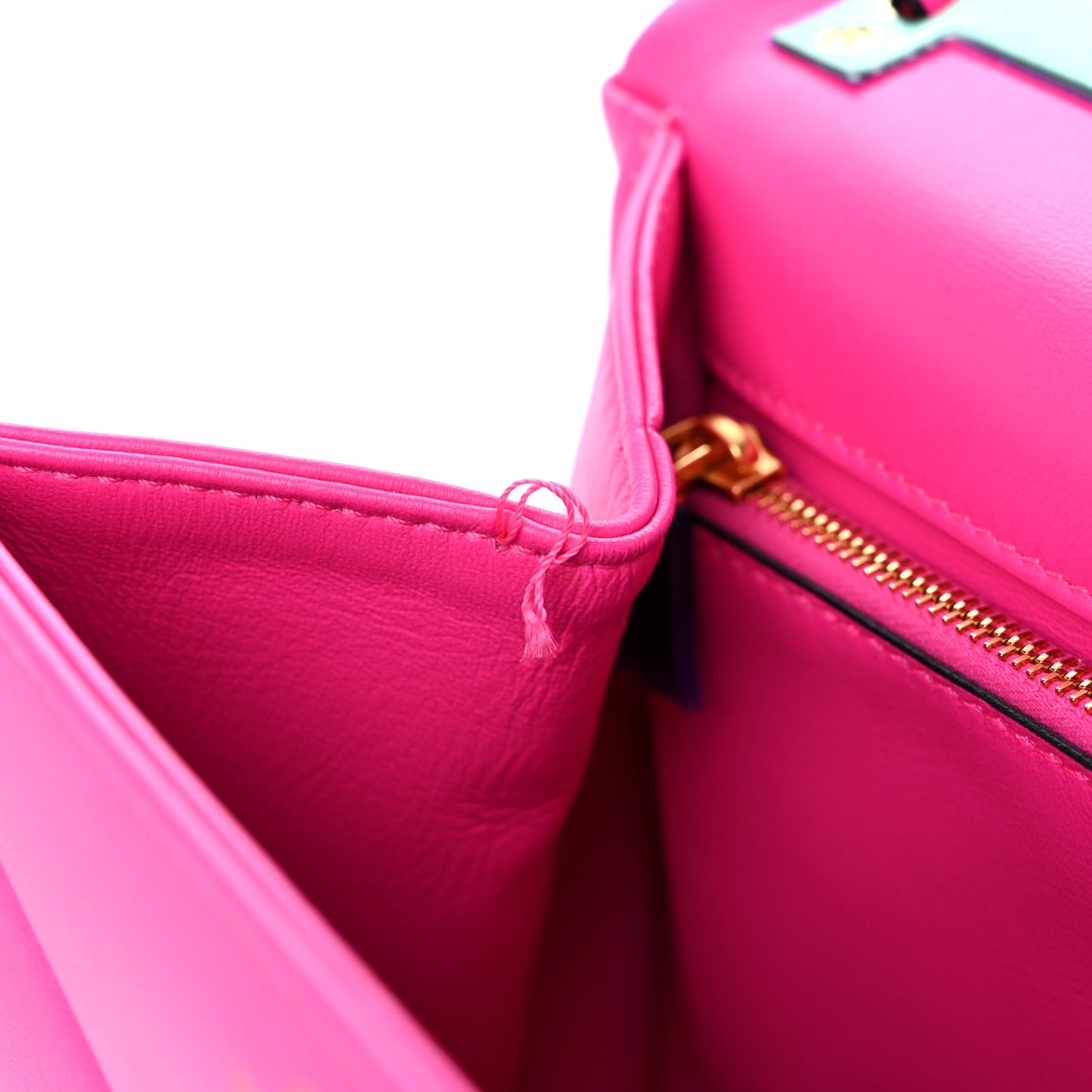 Nappa Small One Stud Top Handle Bag Pink PP