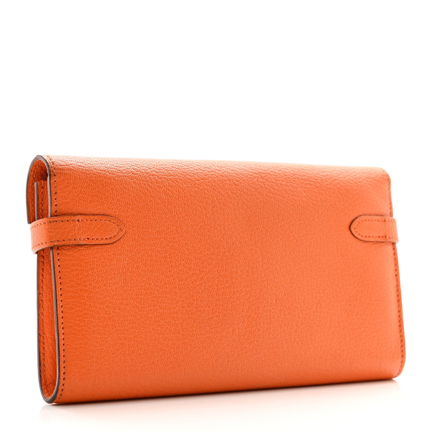 Chevre Mysore Kelly Longue Wallet Orange