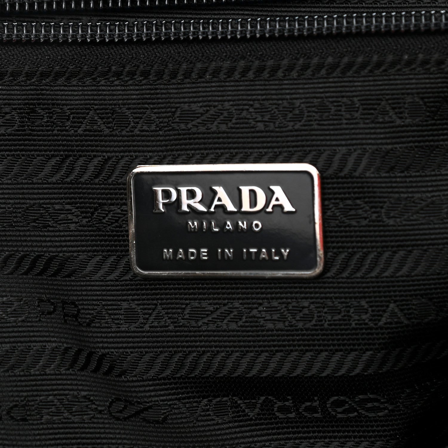 Prada Calfskin Wool Top Handle Bag Dark Grey 6 of 11
