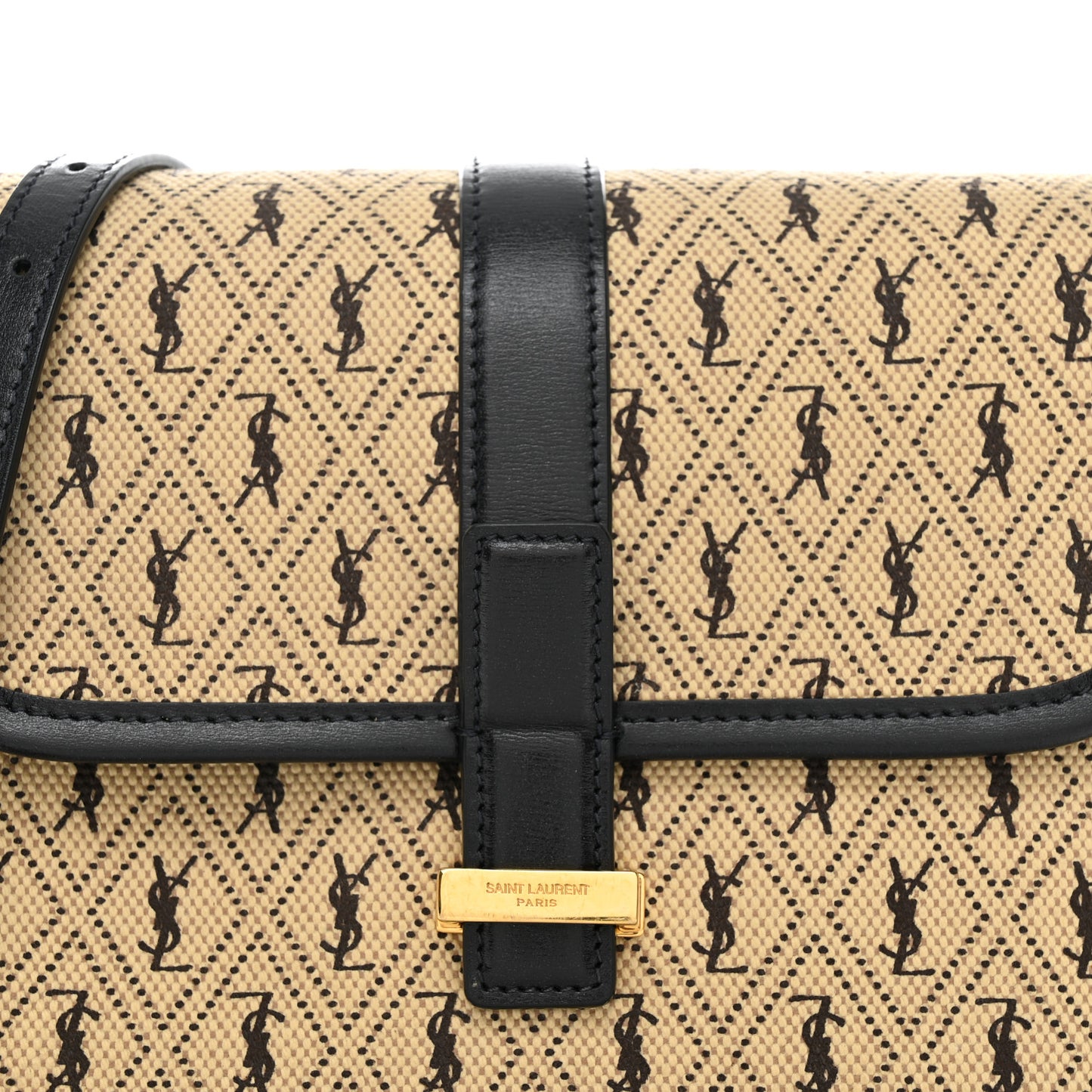 Canvas Small Le Monogramme Satchel Beige Black