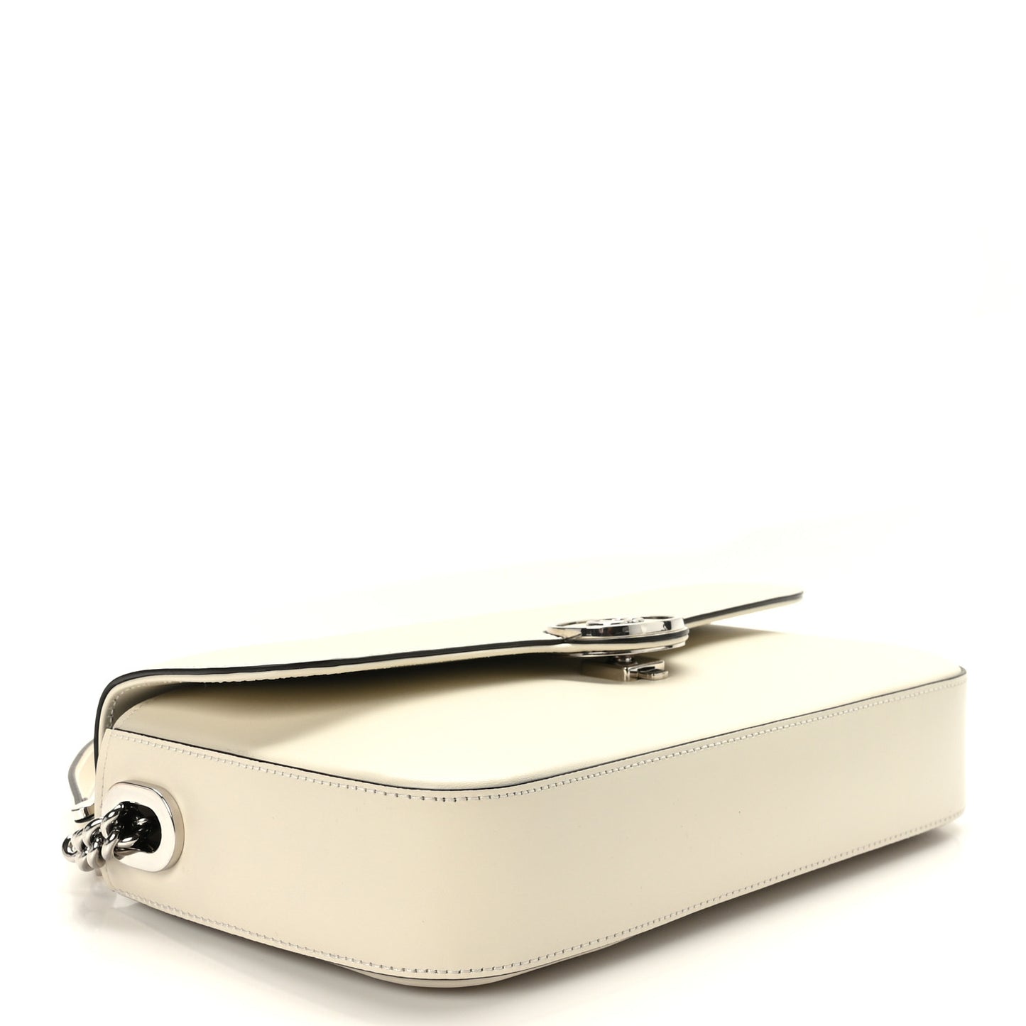 Senna Calfskin Petite GG Top Handle Shoulder Bag Mystic White