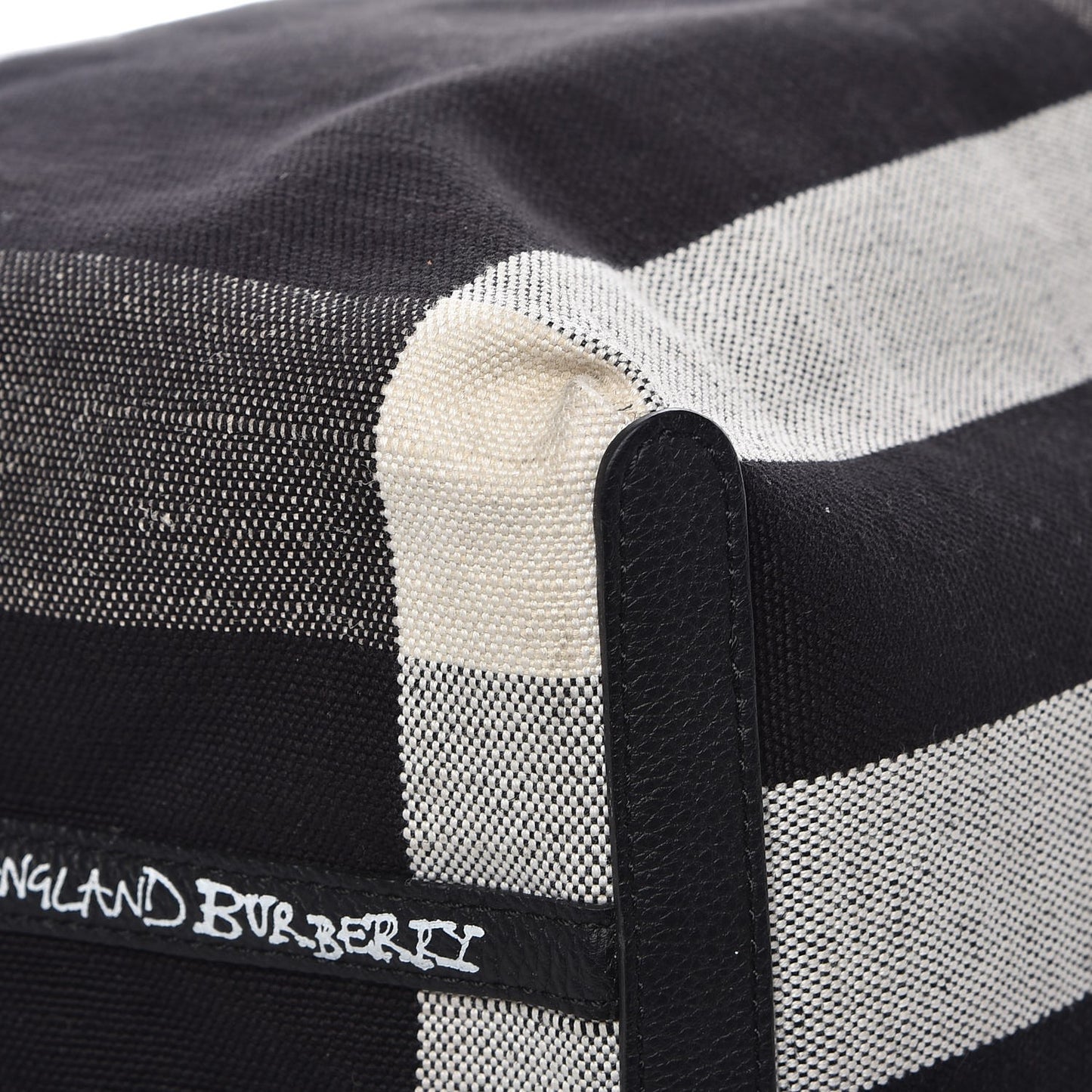 Coated Canvas Medium Reversible Doodle Tote Black
