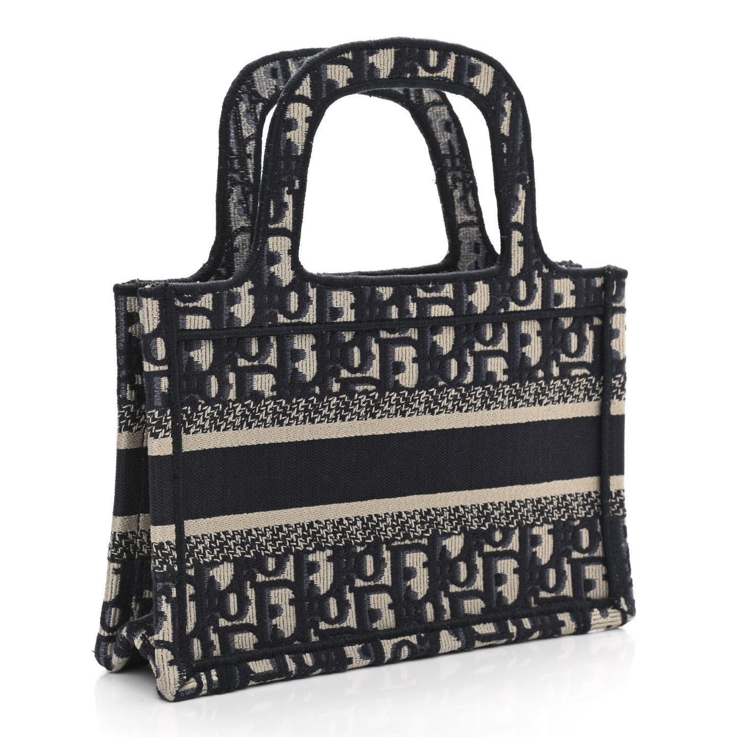 Oblique Mini Book Tote Blue Multicolor