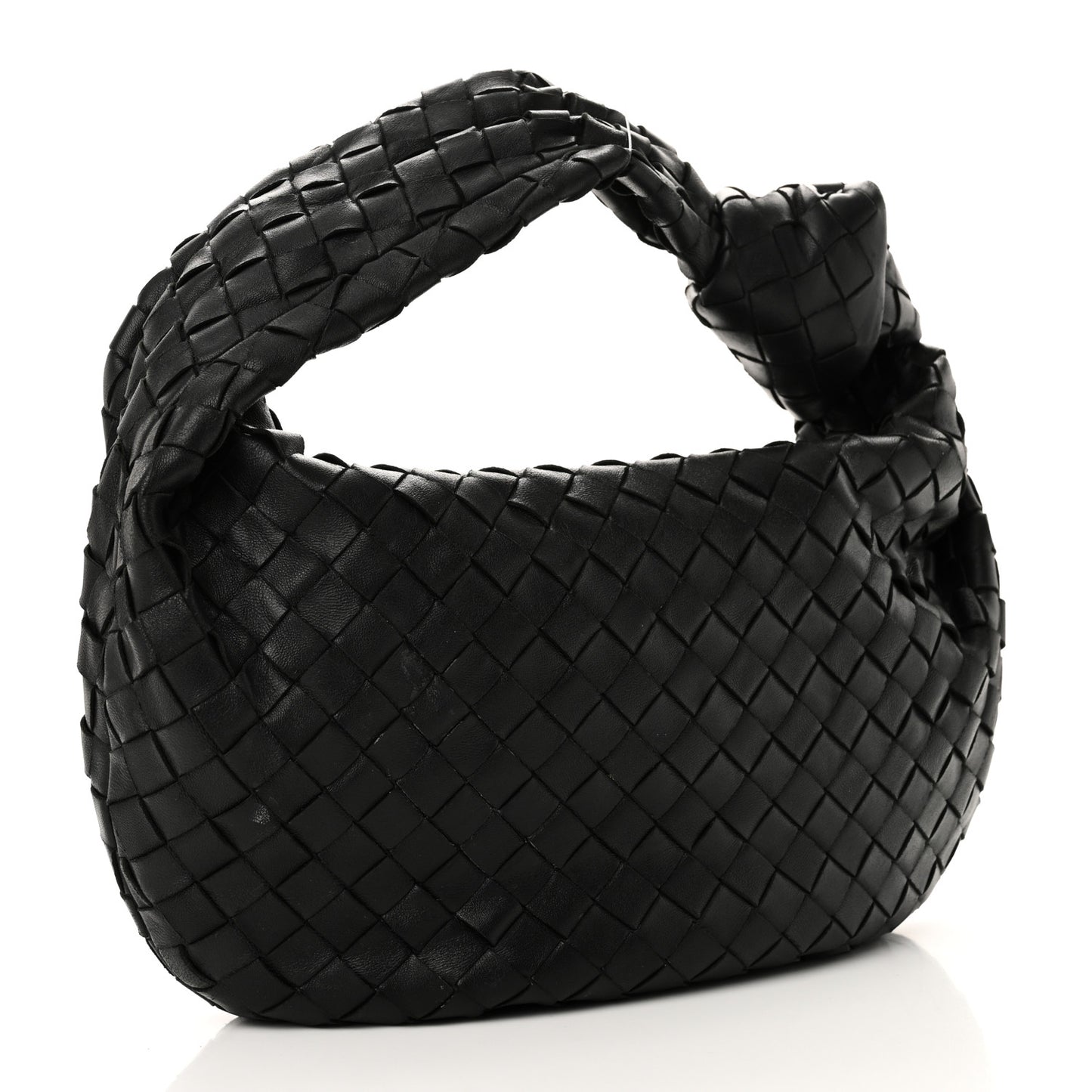 Nappa Intrecciato Teen Jodie Hobo Black