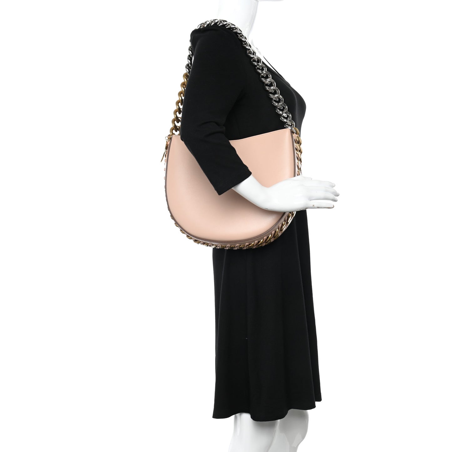 Eco Alter Nappa Medium Frayme Shoulder Bag Blush