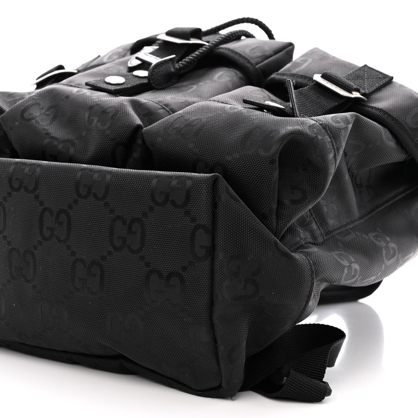 Econyl Nylon Monogram Off The Grid Utility Pocket Backpack Black