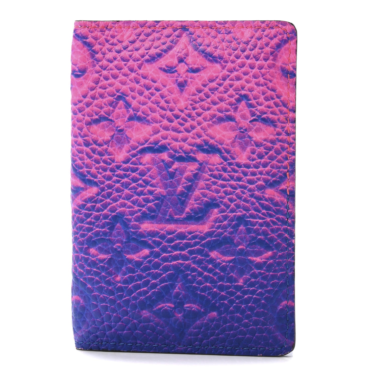 Louis Vuitton Taurillon Illusion Pocket Organizer Bleu Rose 1 of 14