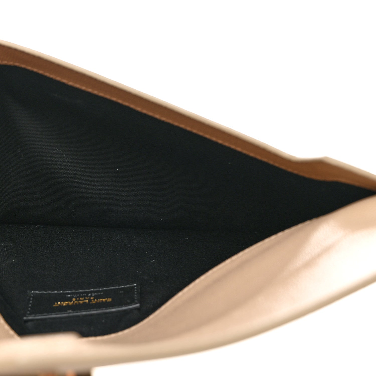 Saint Laurent Grain De Poudre Uptown Pouch Taupe 5 of 9