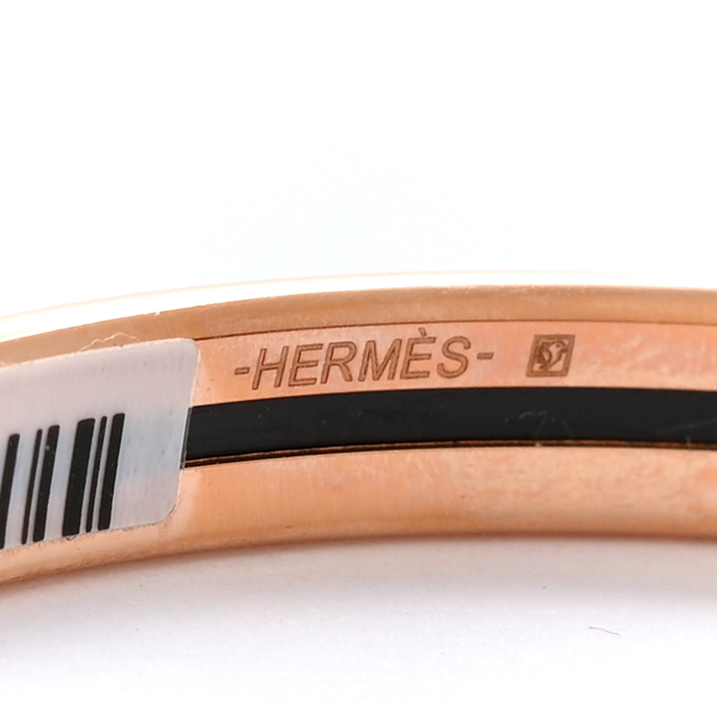 Enamel Extra Narrow Uni Bracelet 65 Rose Candeur