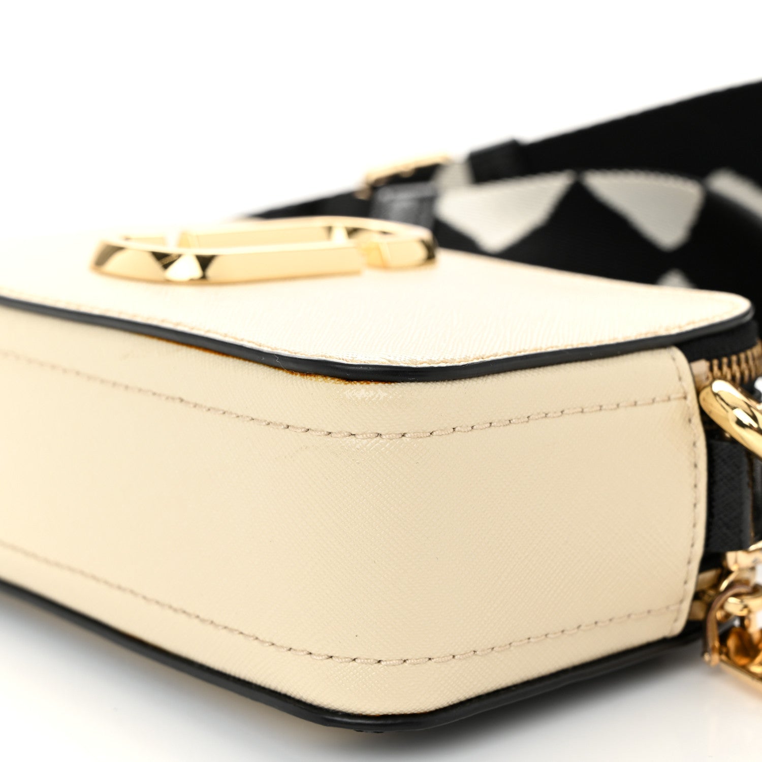 Marc Jacobs Saffiano Small Snapshot Camera Bag Cloud White Multicolor 11 of 12