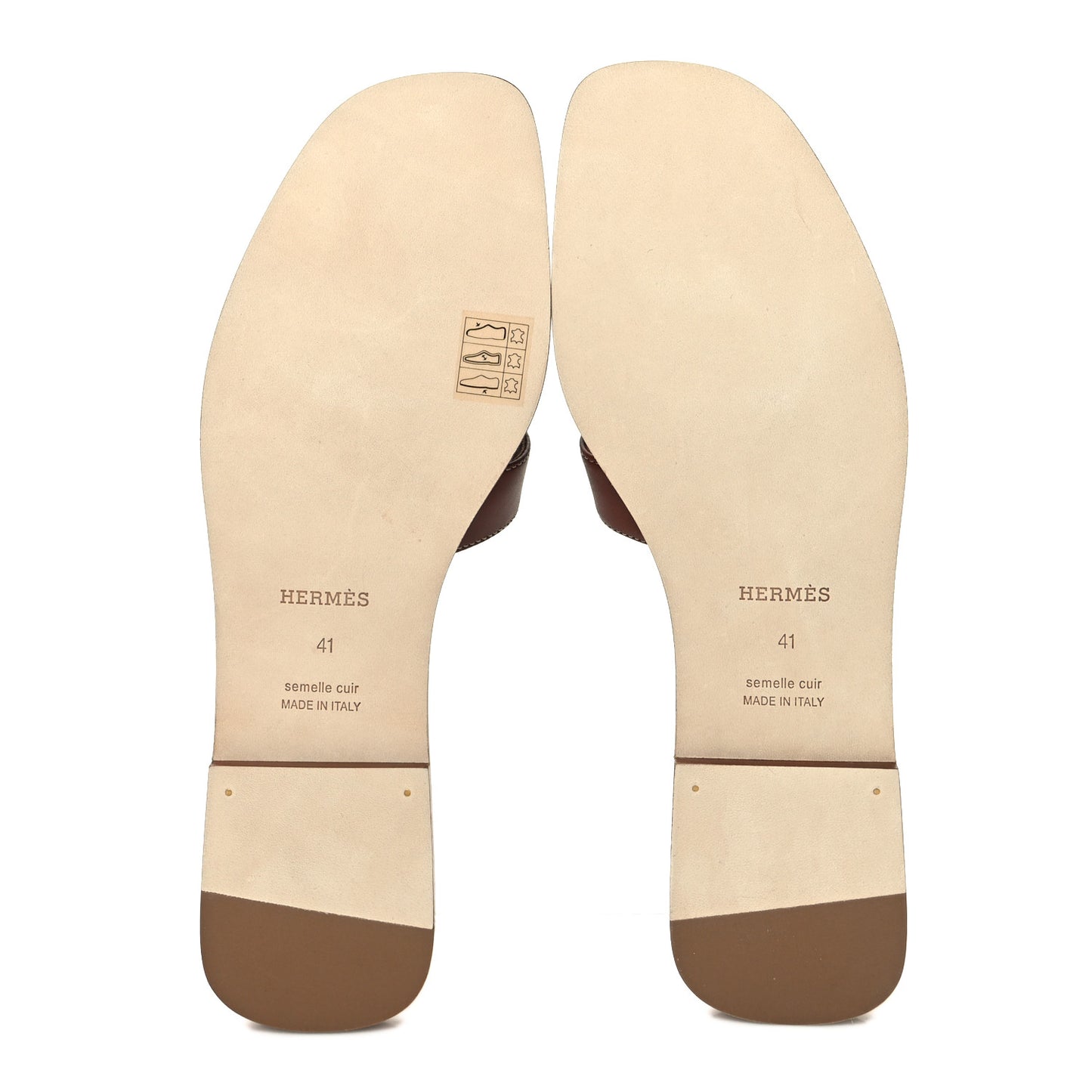 Box Calfskin Oran Sandals 41 Gold