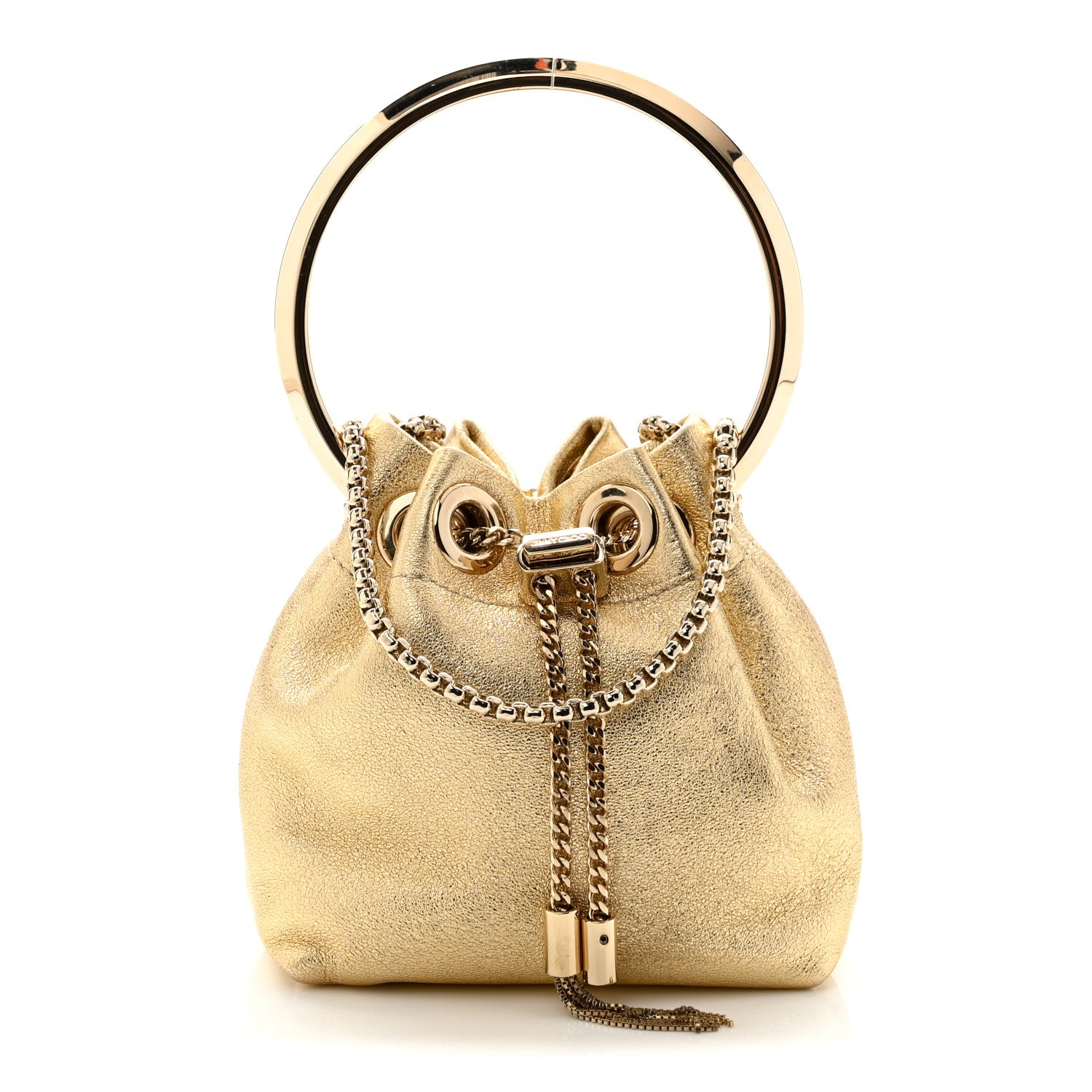 Jimmy Choo Metallic Nappa Micro Bon Bon Bag Gold 1919135
