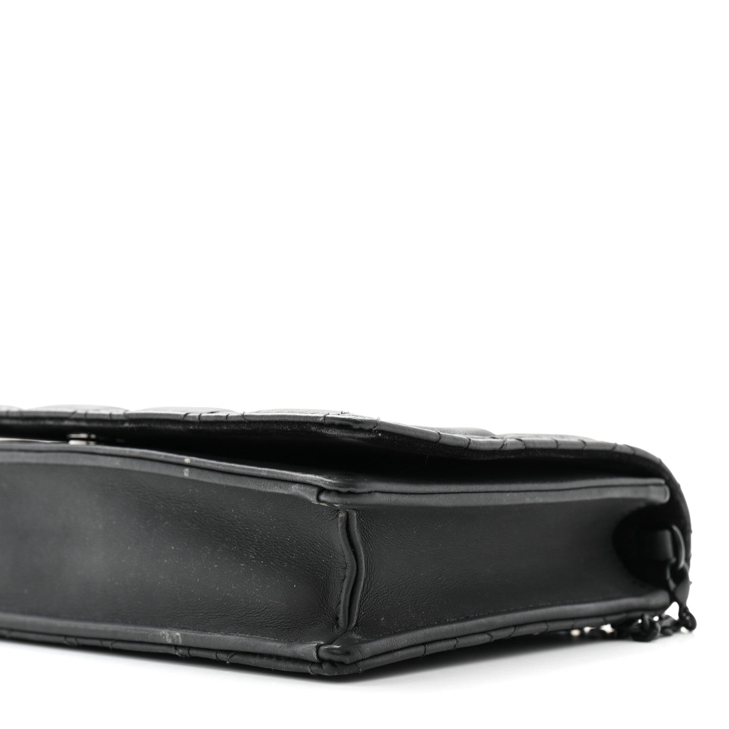 Christian Dior Ultra Matte Calfskin Cannage Lady Dior Clutch Black 12 of 14