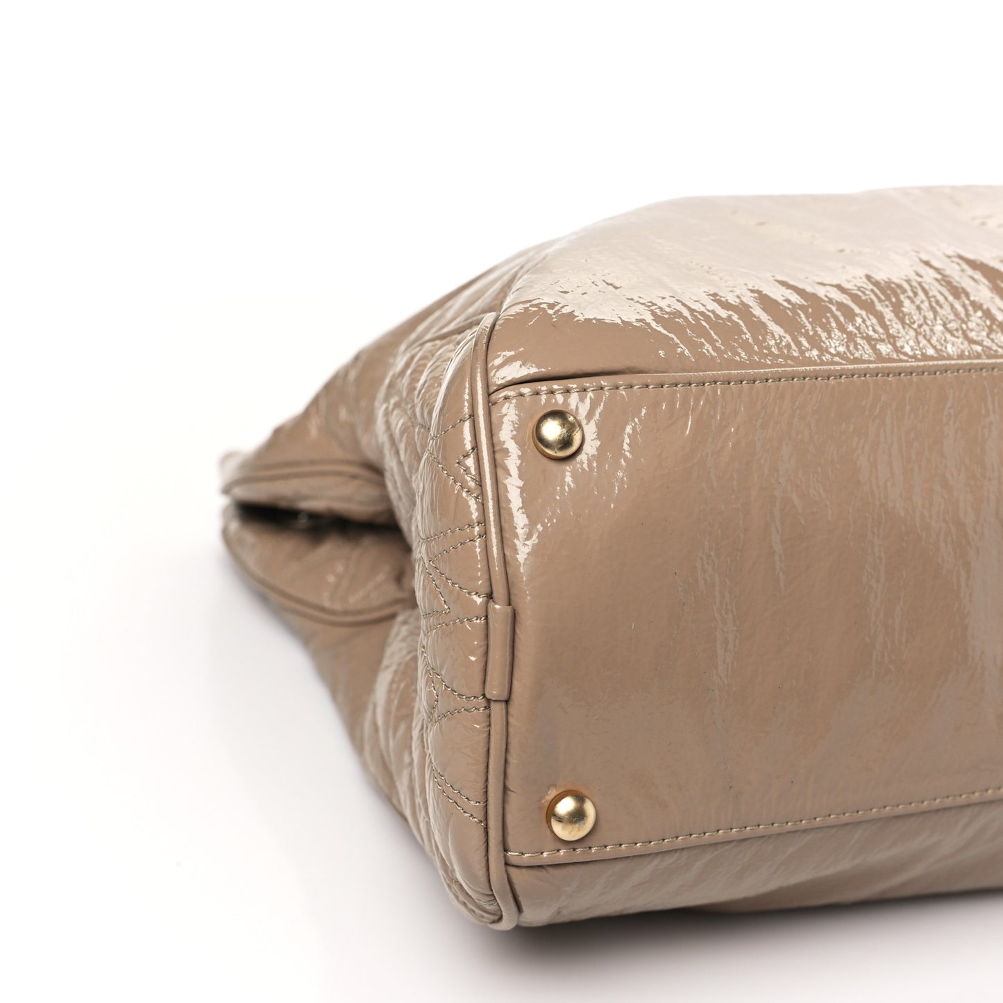 Vinyl Rodeo Tote Beige