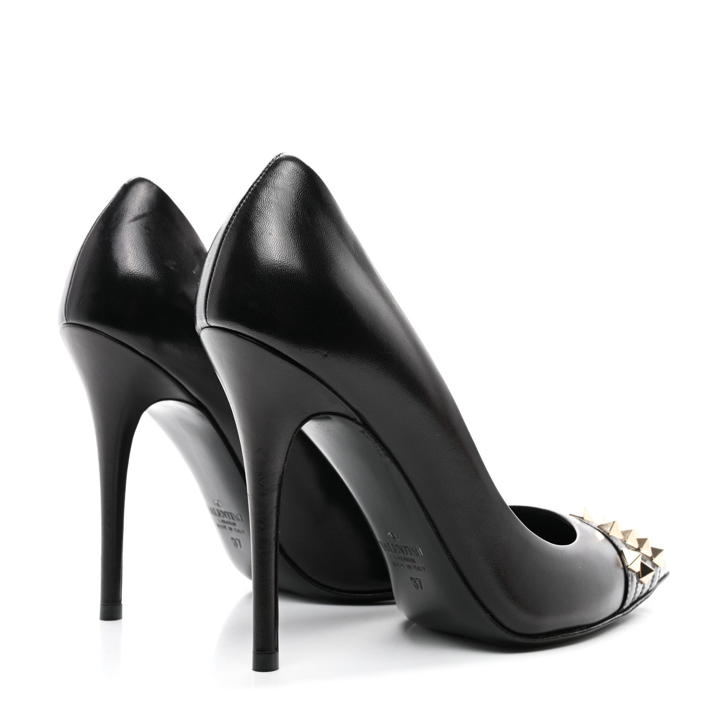 Kidskin Rockstud Alcove 110mm Pumps 37 Black