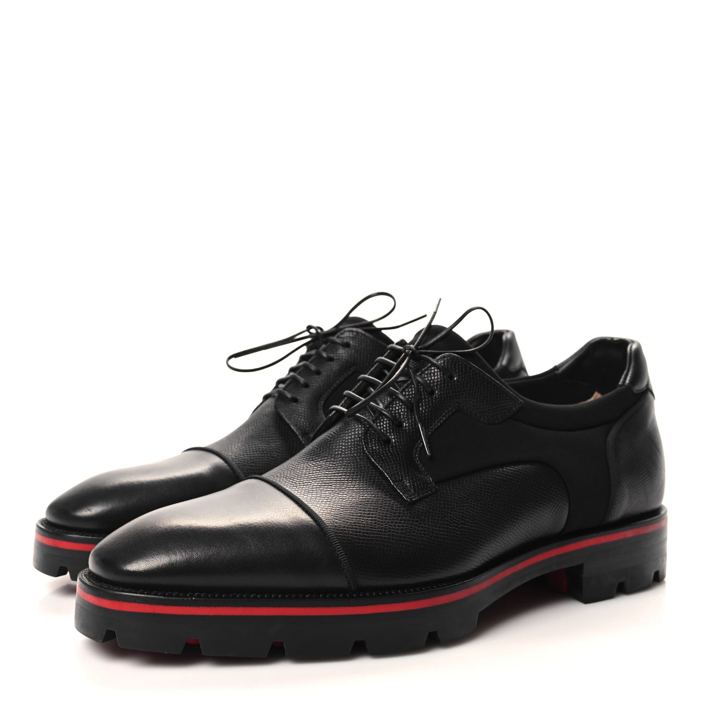 Smooth Textured Calfskin Mika Sky Mens Flats 40.5 Black