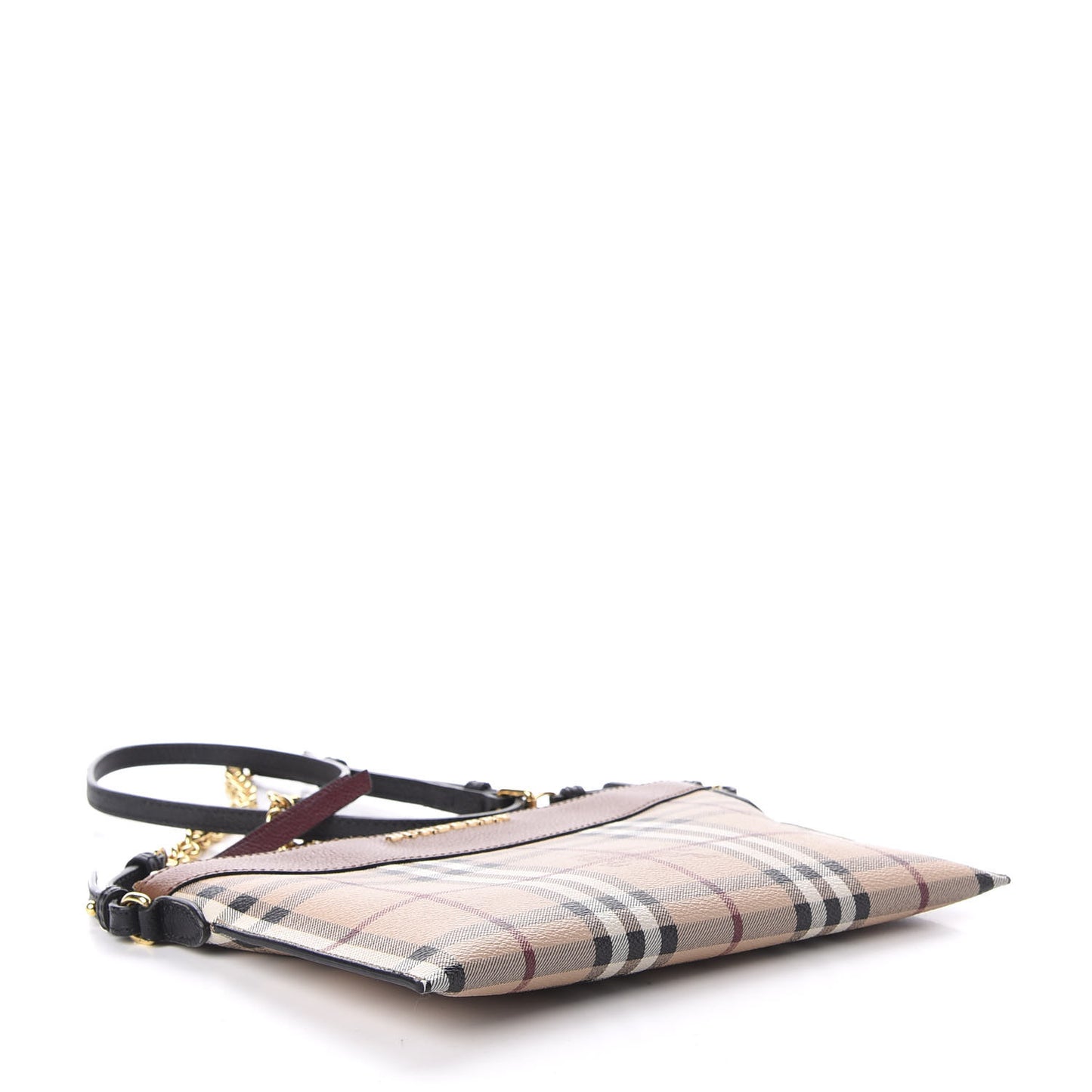 Haymarket Check Peyton Crossbody Clutch Bag Toffee