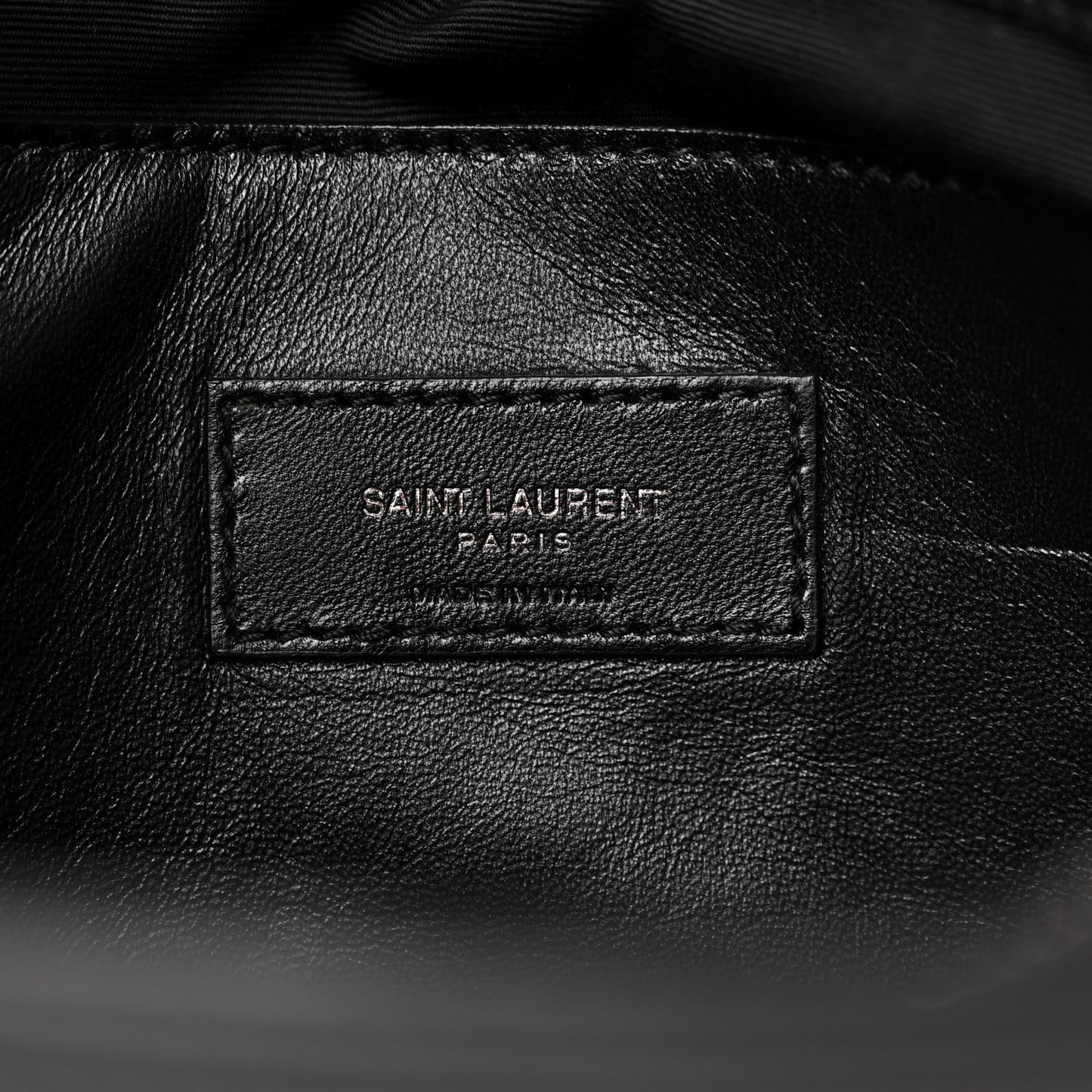 Calfskin Crocodile Embossed Medium West Hollywood Monogram Fold-Over Black
