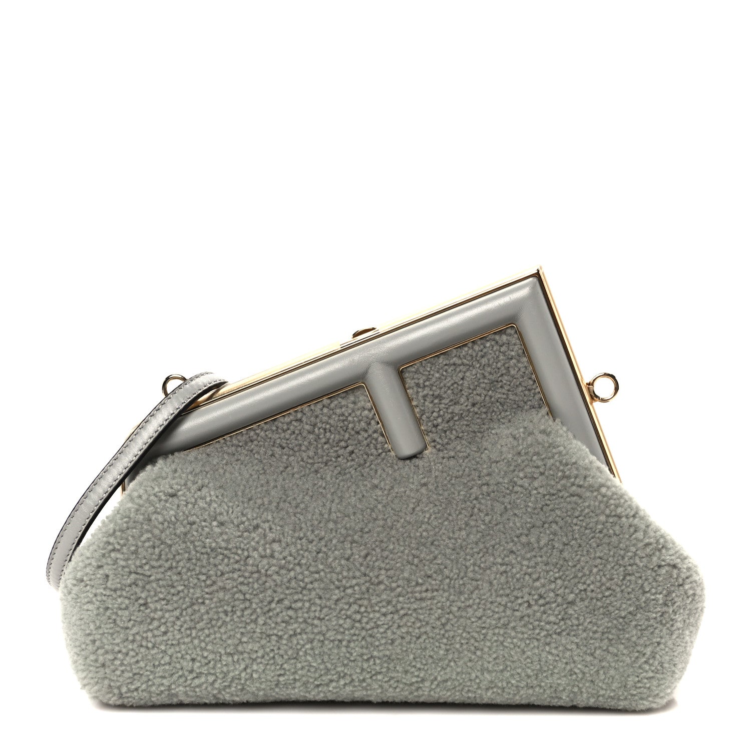 Fendi Shearling Small Fendi First Ghiaccio Oro Soft 1816277