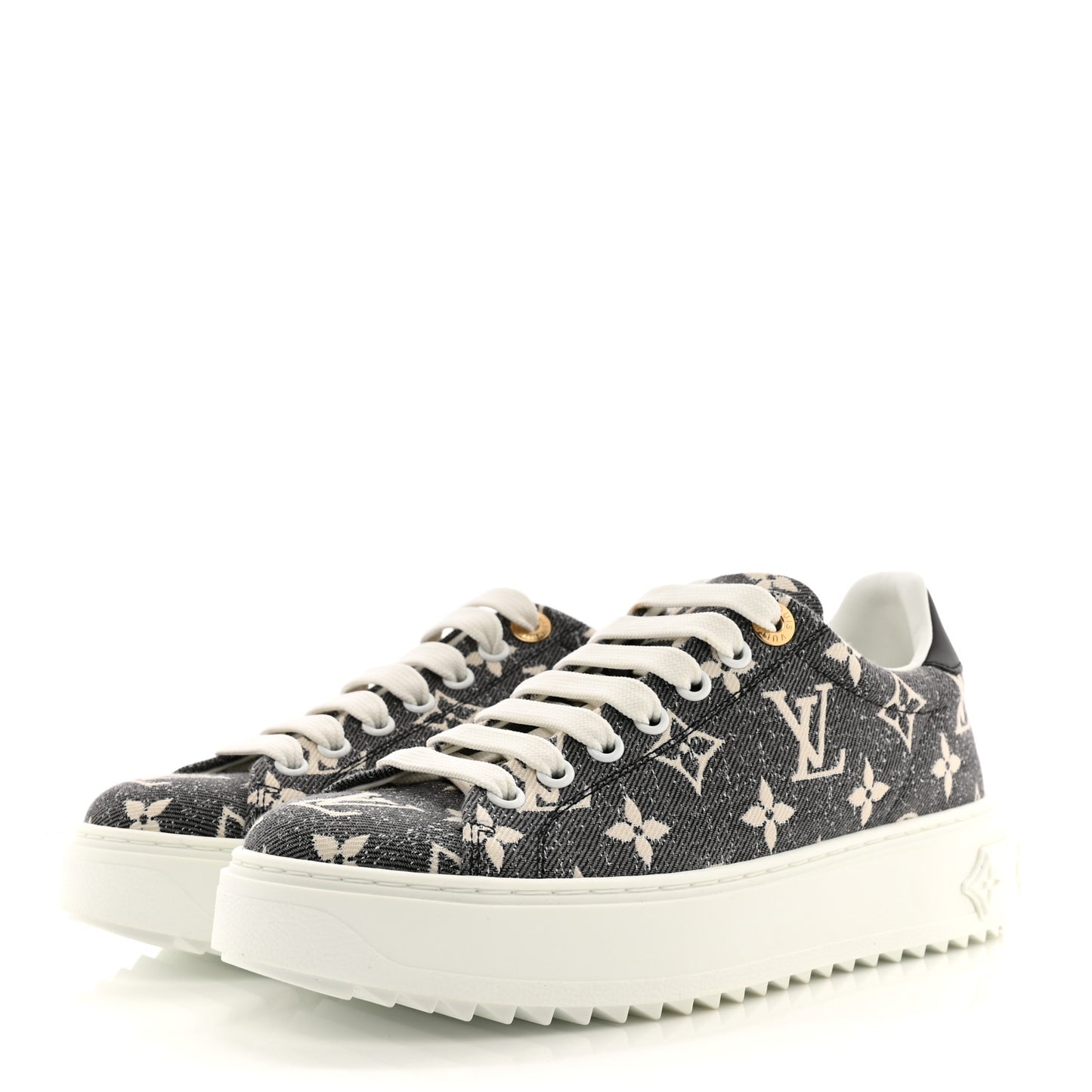 Denim Monogram Time Out Sneakers 36