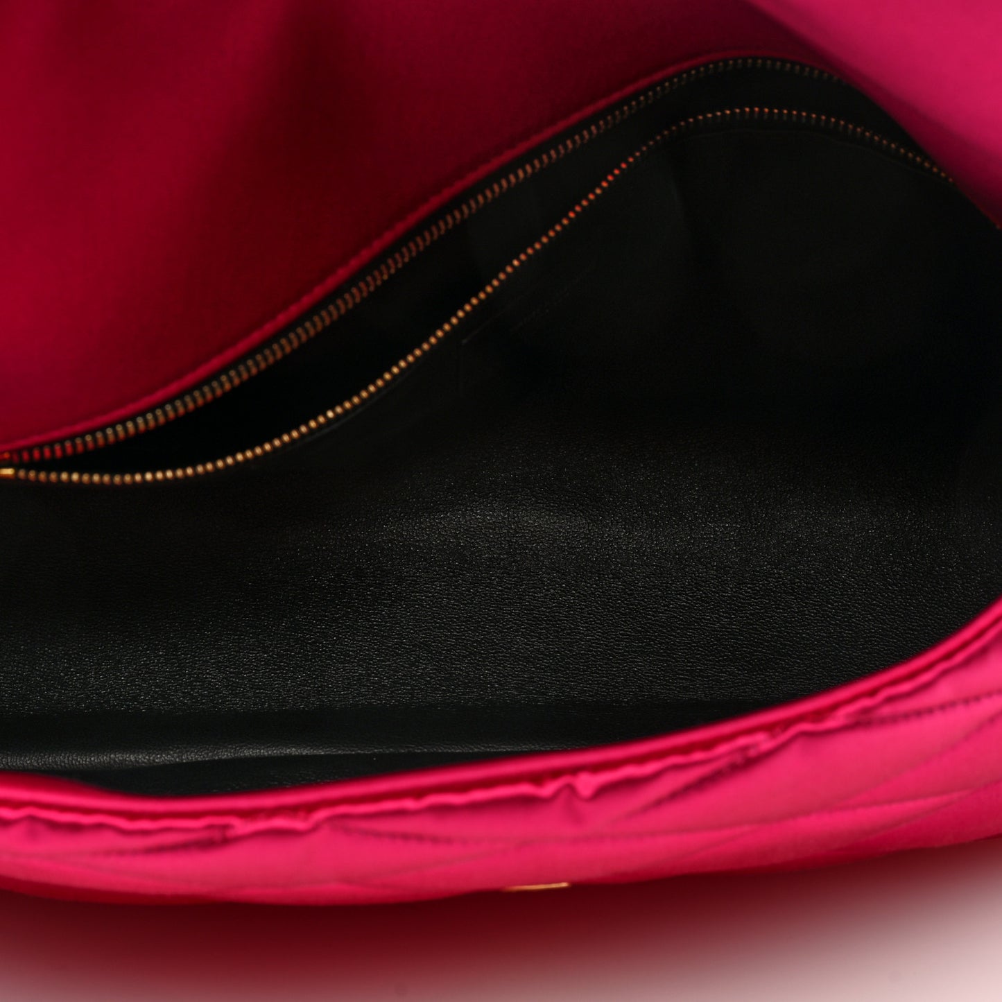 Satin Quilted Sade Puffer Envelope Clutch Bubblegum