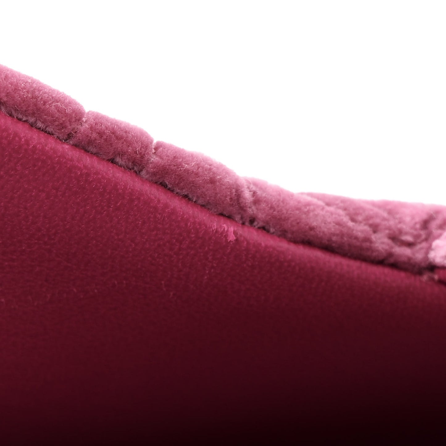 Velvet Camellia Embossed Mini Square Flap Pink