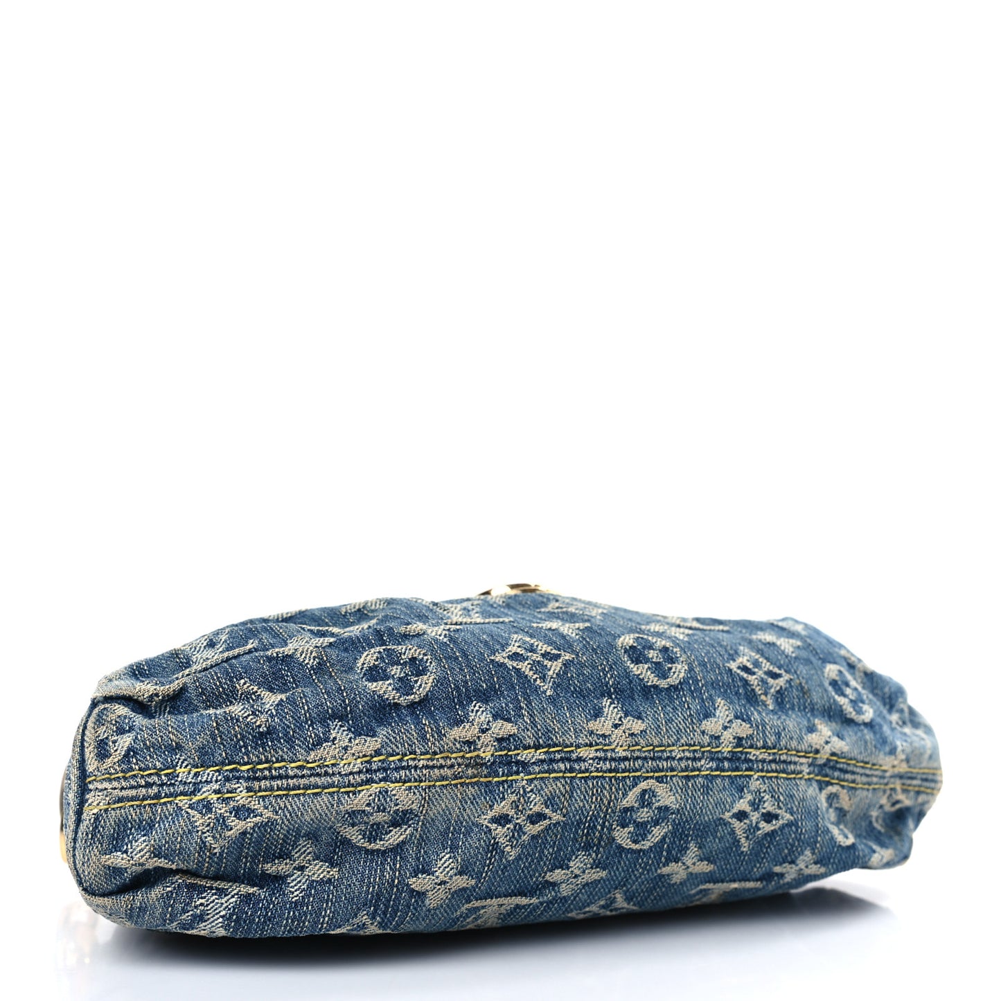 Monogram Denim Mini Pleaty Blue