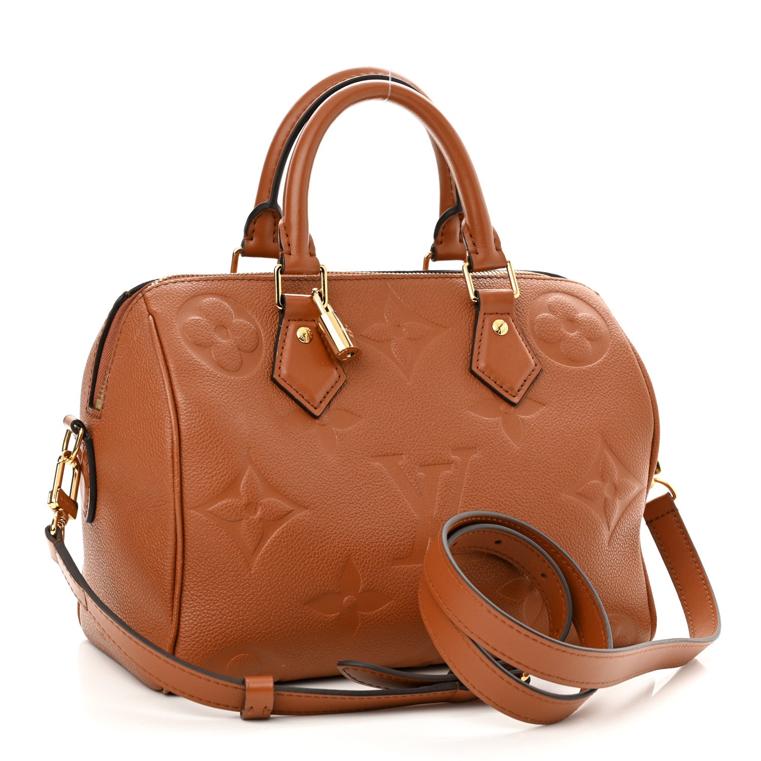 Louis Vuitton Empreinte Monogram Giant Speedy Bandouliere 25 Cognac 3 of 9