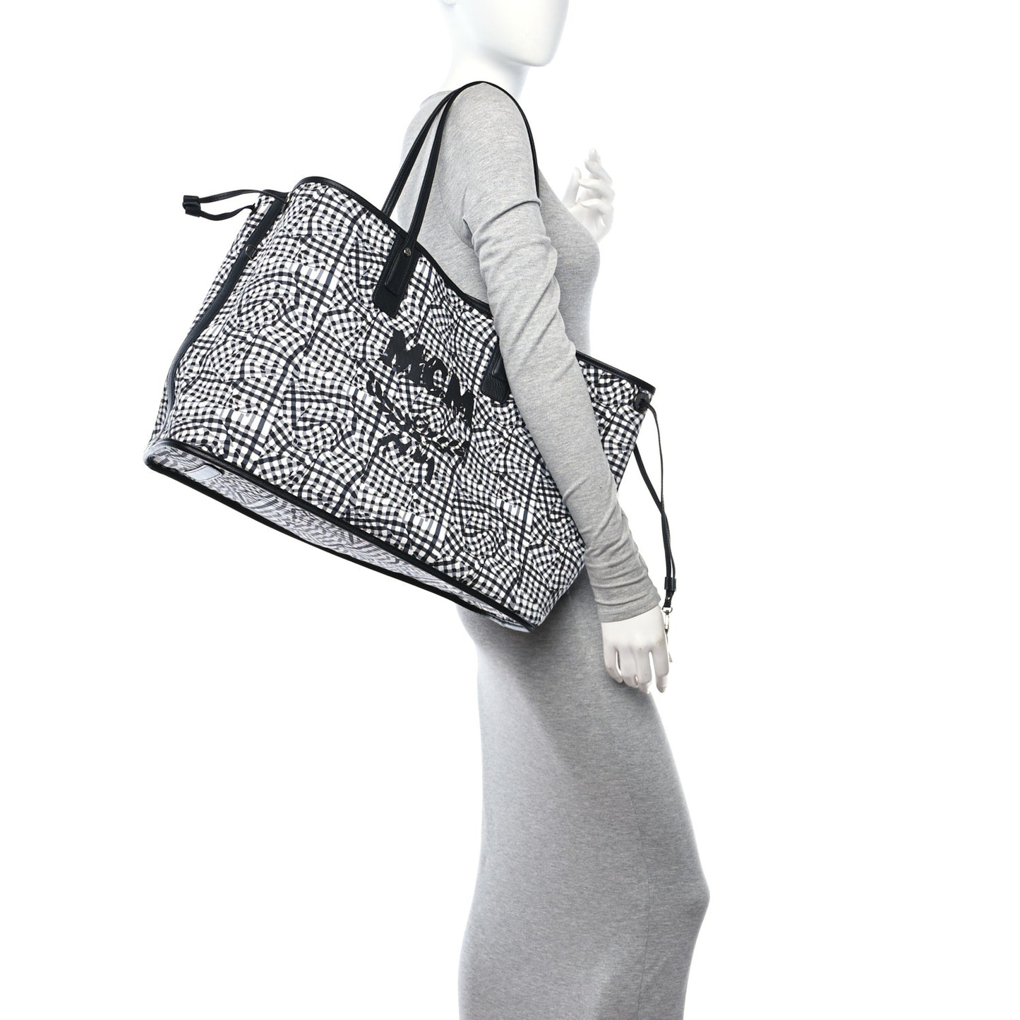 Visetos Large Liz Reversible Shopper Tote Black